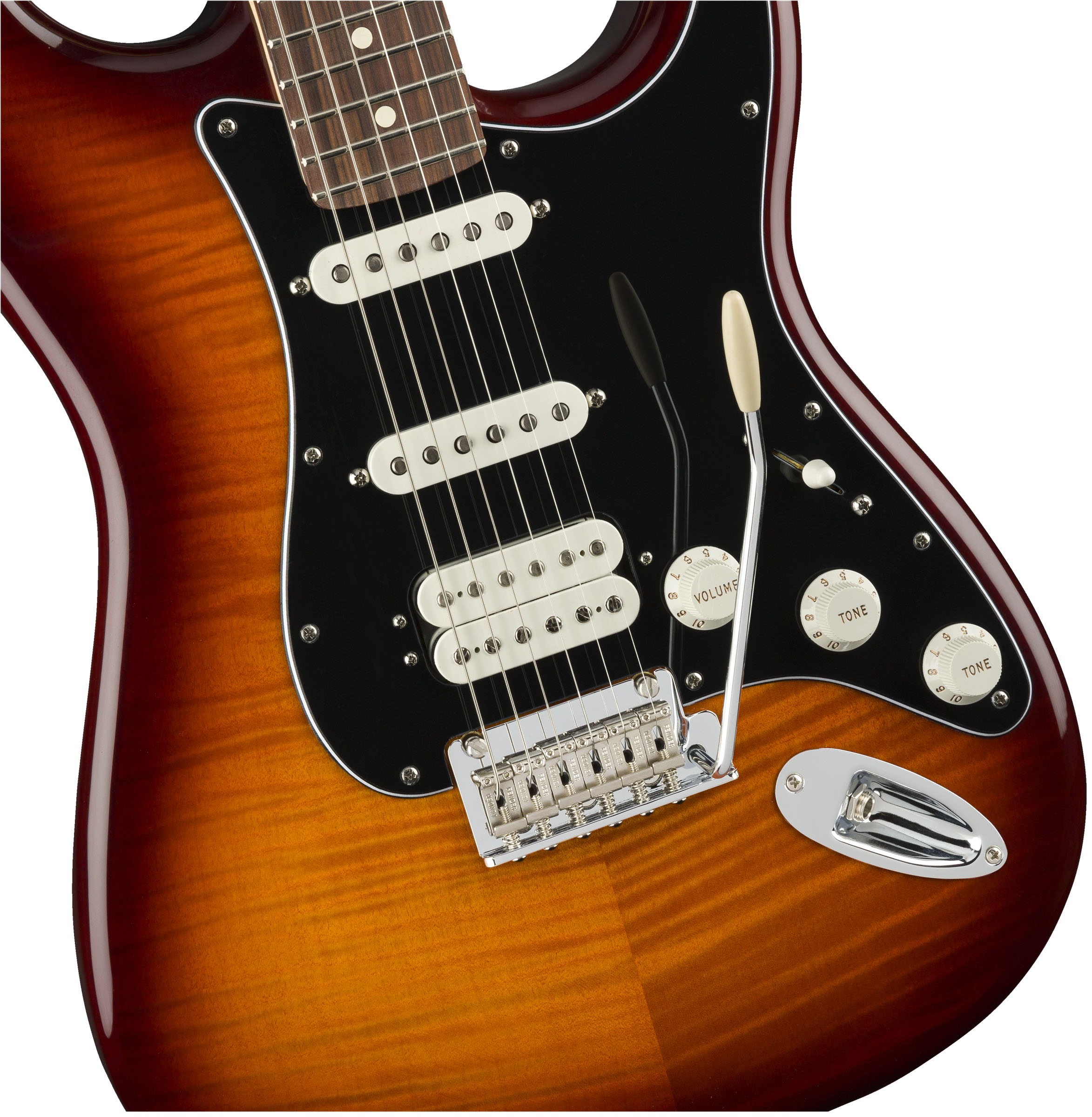 Player Stratocaster® HSS Plus Top, Pau Ferro Fingerboard, Tobacco Sunburst - Image 4