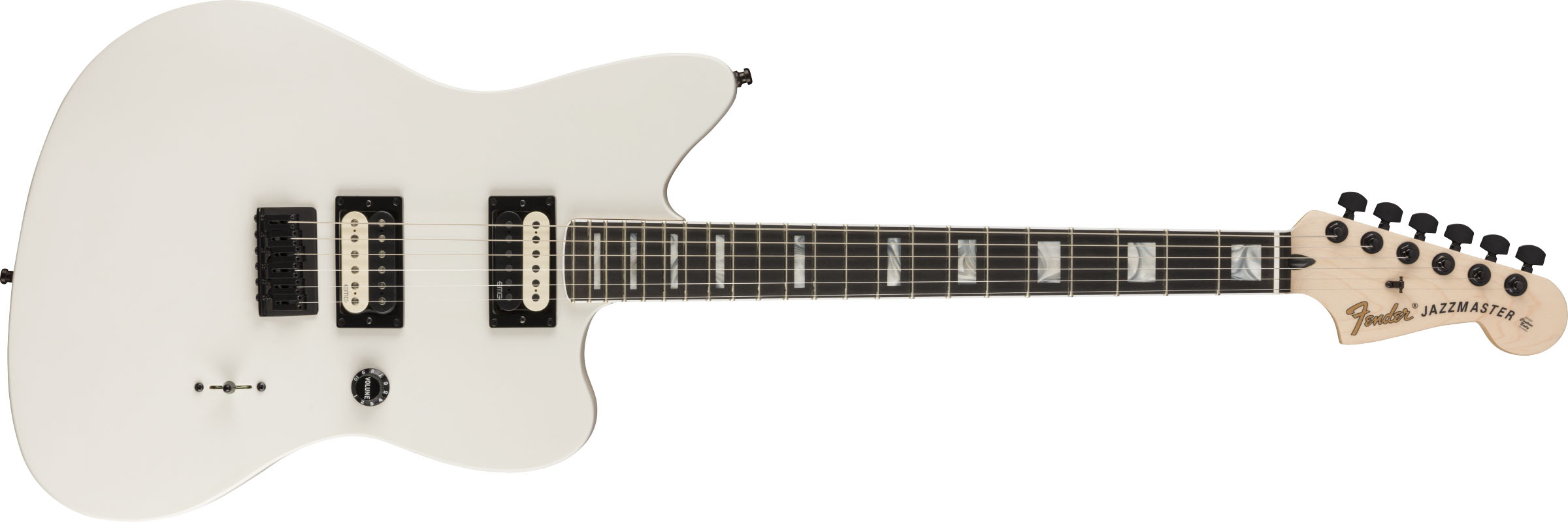 Jim Root Jazzmaster® V4, Ebony Fingerboard, Flat White - Image 2