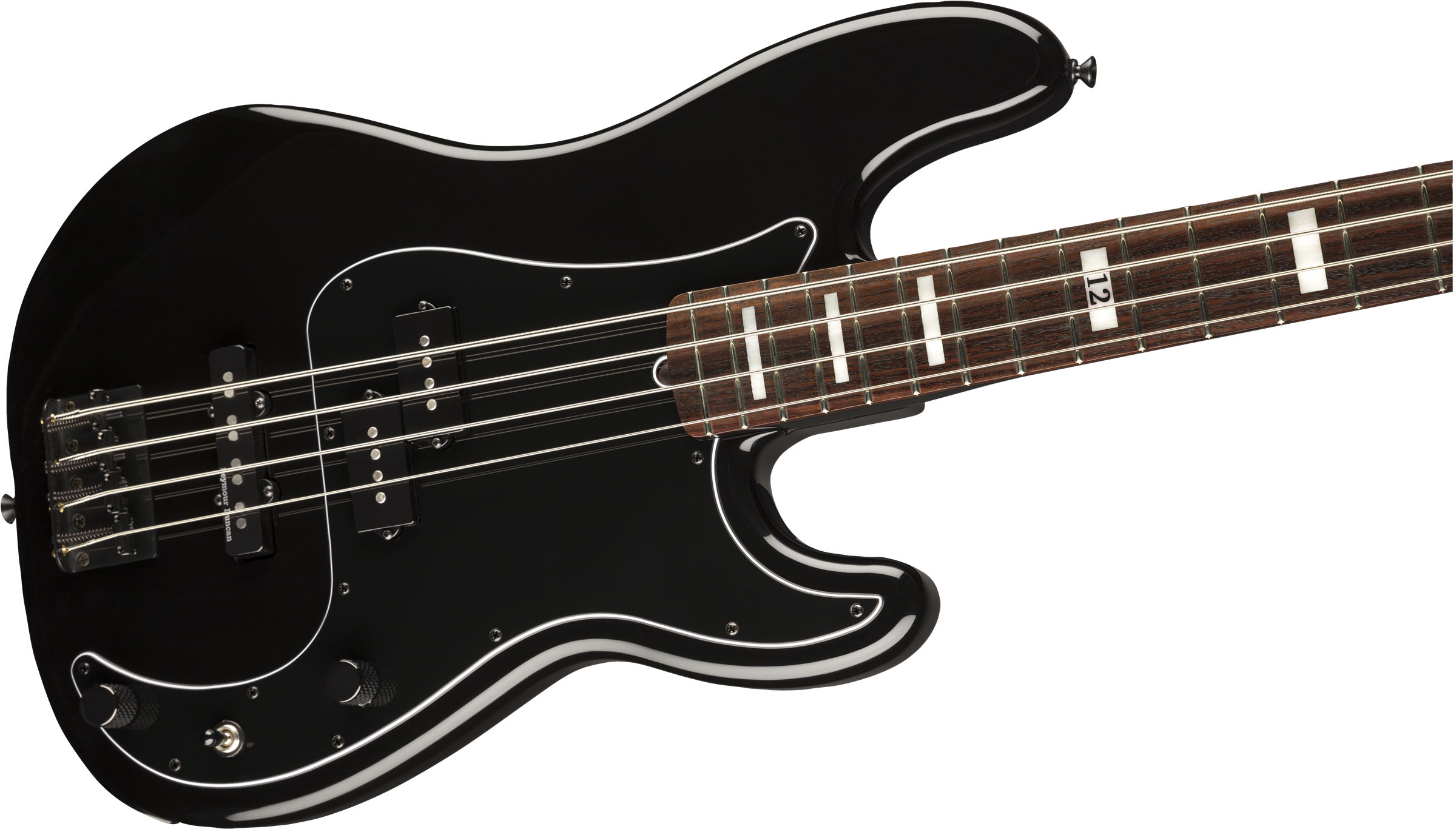 Duff McKagan Deluxe Precision Bass, Rosewood Fingerboard, Black - Image 5