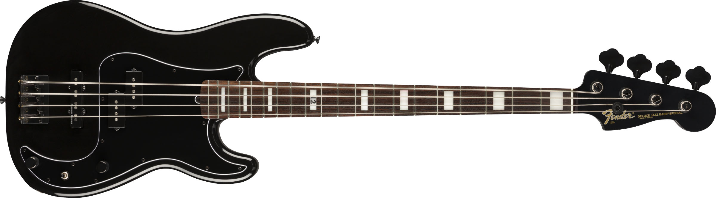 Duff McKagan Deluxe Precision Bass, Rosewood Fingerboard, Black - Image 2