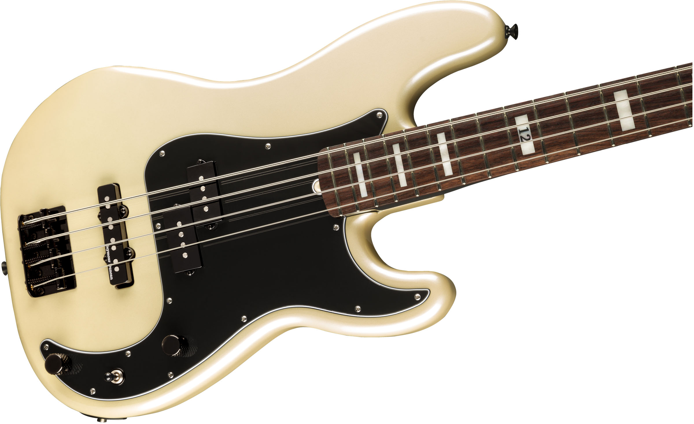 Duff McKagan Deluxe Precision Bass, Rosewood Fingerboard, White Pearl - Image 5
