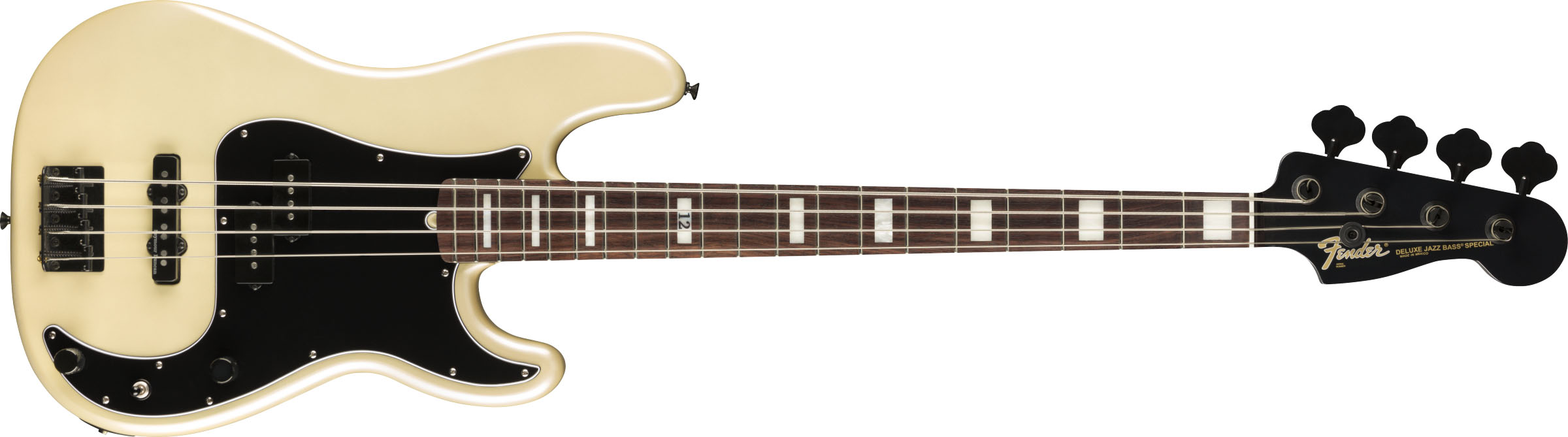 Duff McKagan Deluxe Precision Bass, Rosewood Fingerboard, White Pearl - Image 2
