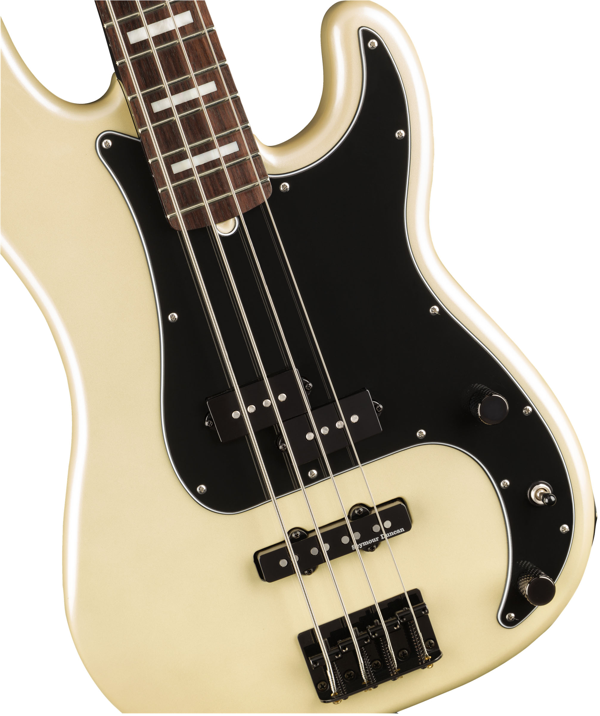Duff McKagan Deluxe Precision Bass, Rosewood Fingerboard, White Pearl - Image 4