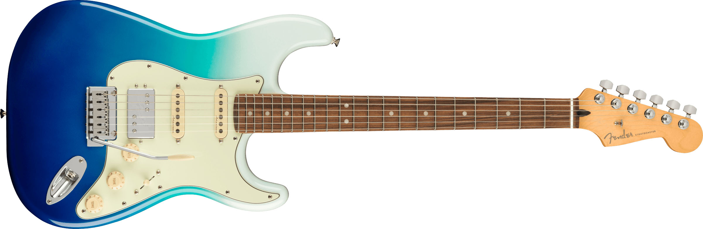 Player Plus Stratocaster® HSS, Pau Ferro Fingerboard, Belair Blue - Image 2