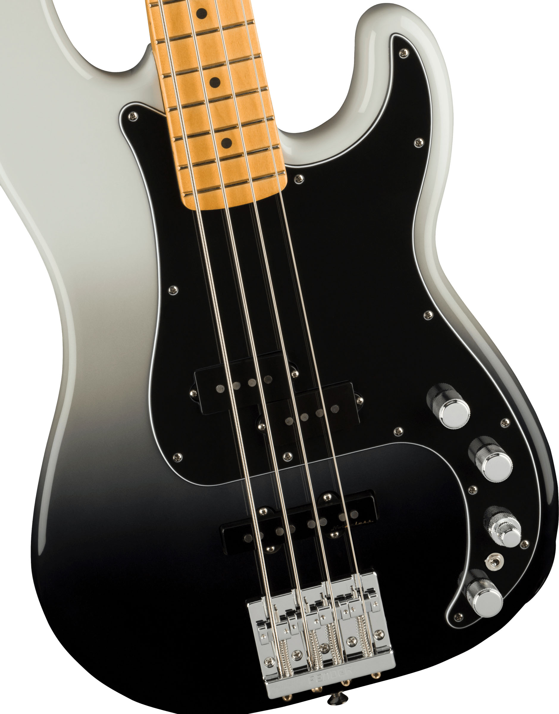 Player Plus Precision Bass®, Maple Fingerboard, Silver Smoke - Image 4
