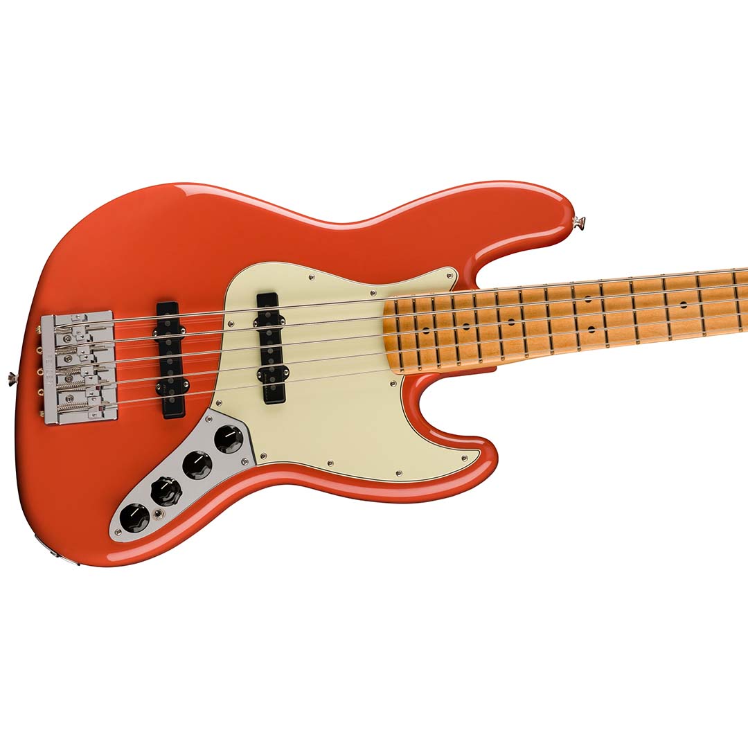 Player Plus Jazz Bass® V, Maple Fingerboard, Fiesta Red - Image 5