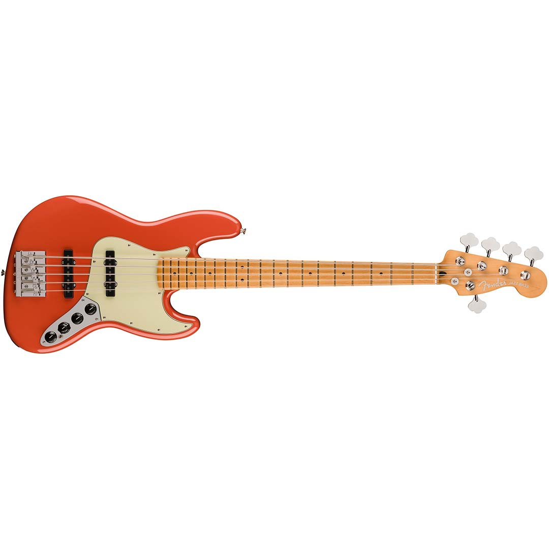 Player Plus Jazz Bass® V, Maple Fingerboard, Fiesta Red - Image 2