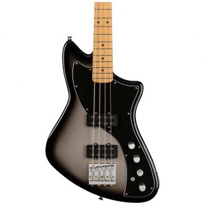 Player Plus Active Meteora® Bass, Maple Fingerboard, Silverburst