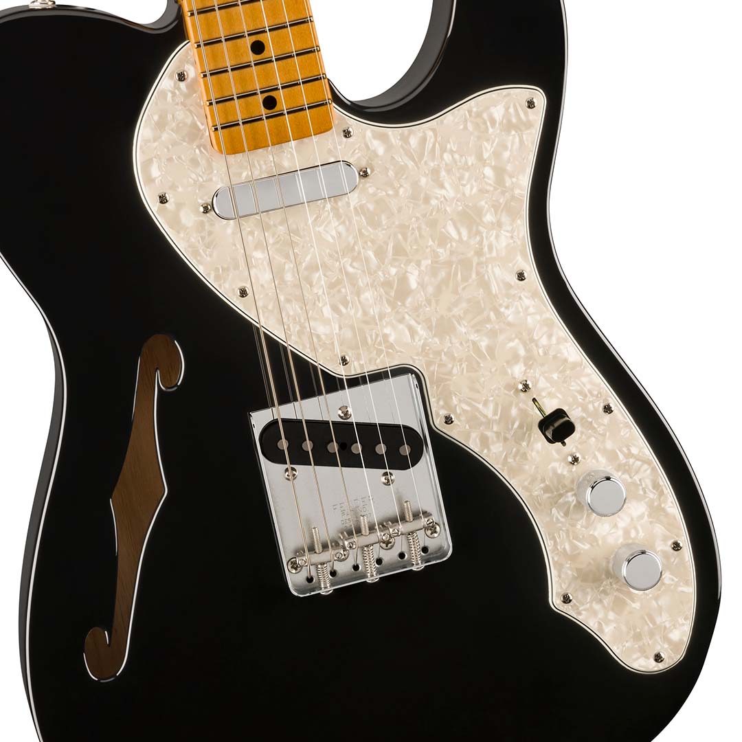 Vintera® II '60s Telecaster® Thinline, Maple Fingerboard, Black - Image 4
