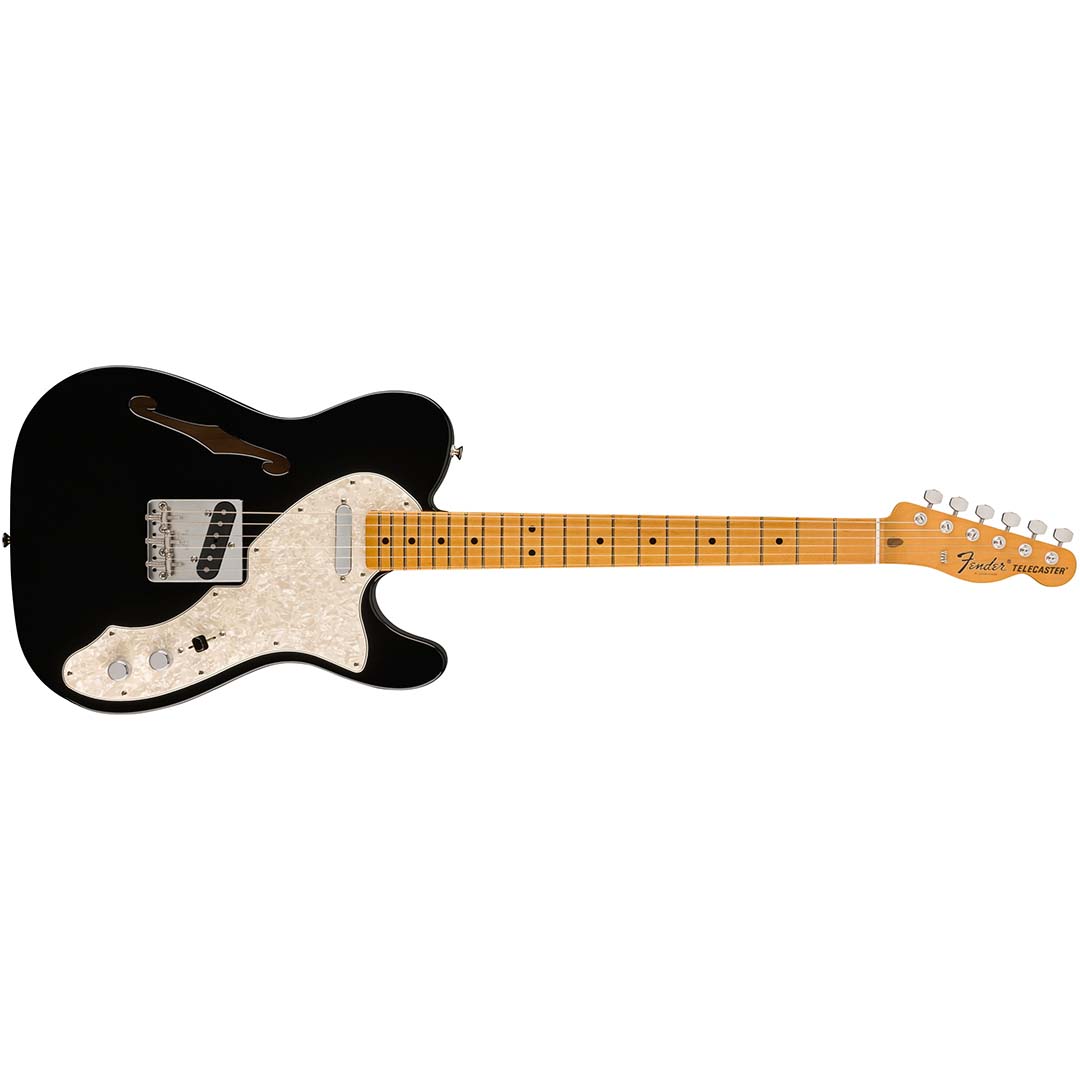 Vintera® II '60s Telecaster® Thinline, Maple Fingerboard, Black - Image 2