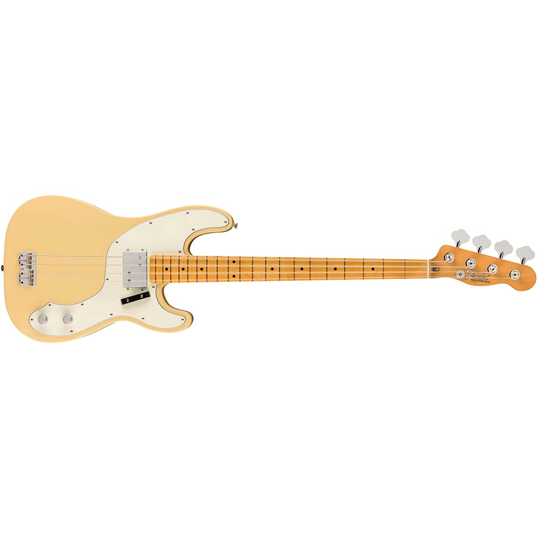 Vintera® II '70s Telecaster® Bass, Maple Fingerboard, Vintage White - Image 2
