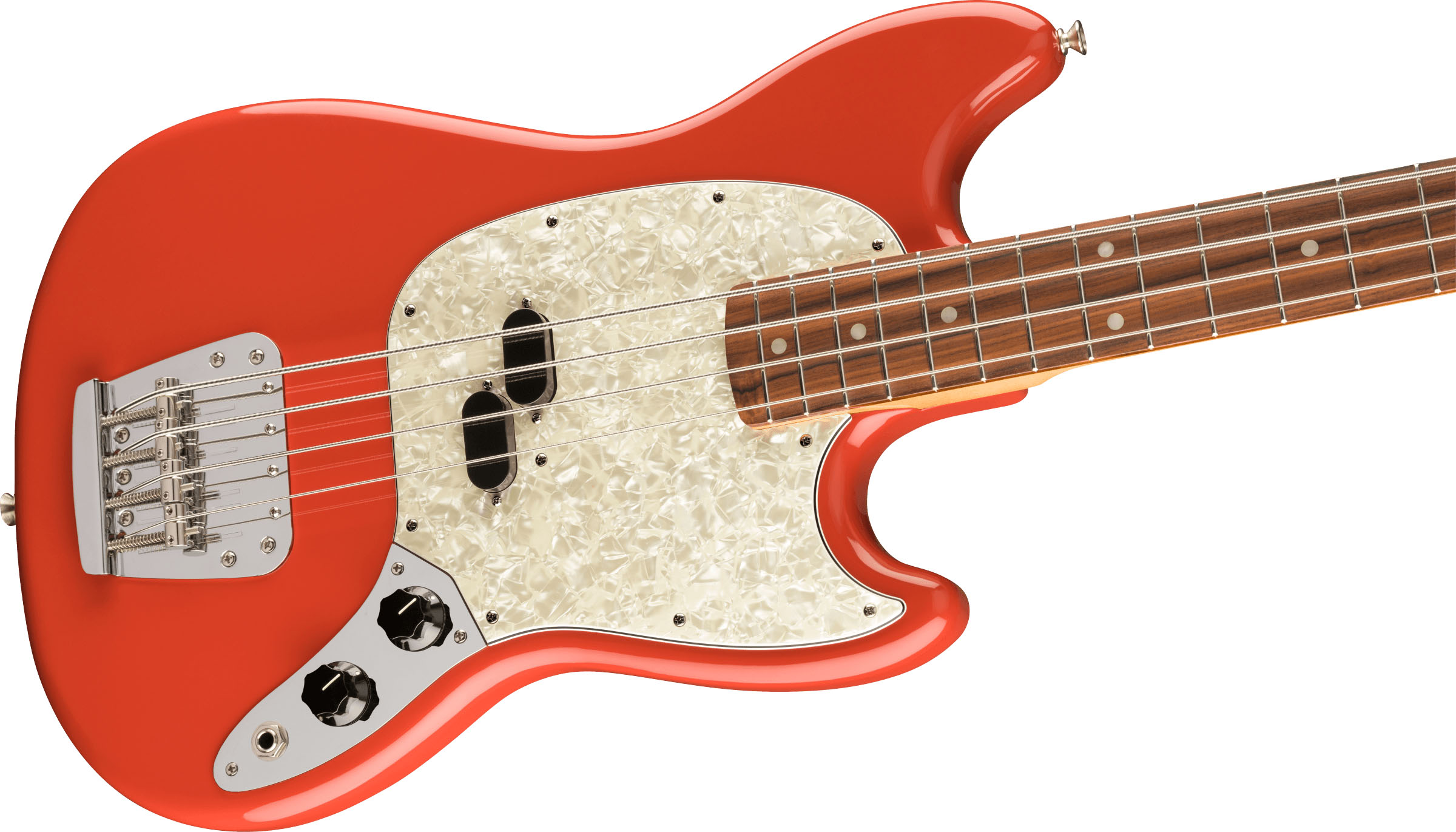 Vintera® '60s Mustang Bass®, Pau Ferro Fingerboard, Fiesta Red - Image 5