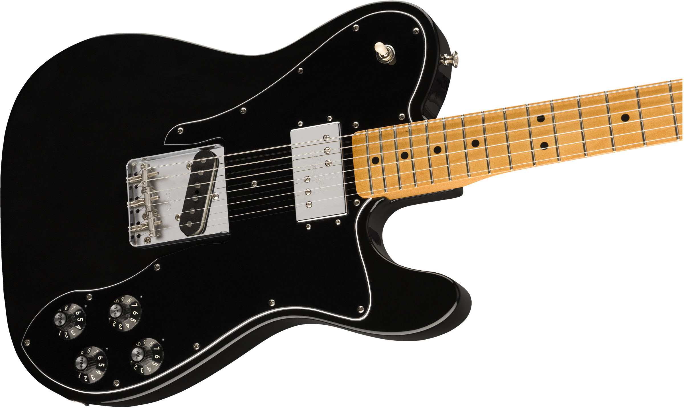 Vintera® '70s Telecaster® Custom, Maple Fingerboard, Black - Image 5