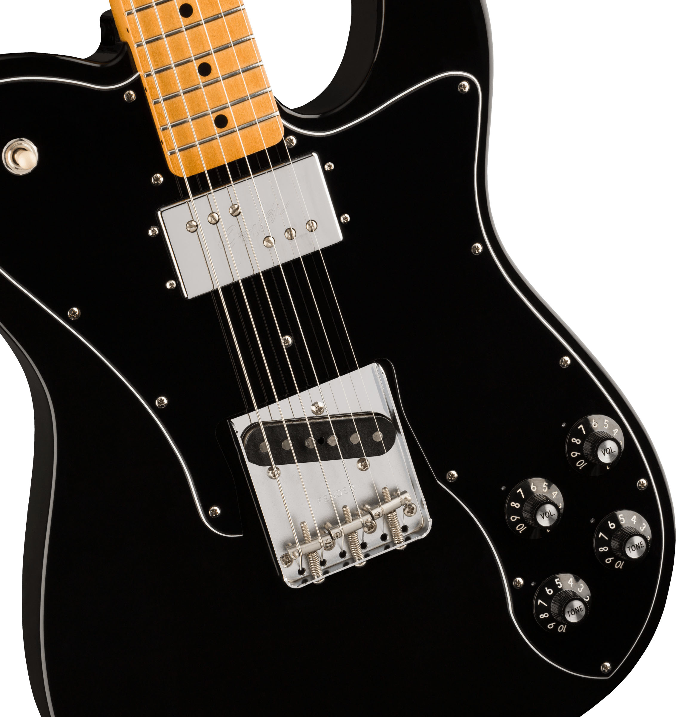 Vintera® '70s Telecaster® Custom, Maple Fingerboard, Black - Image 4