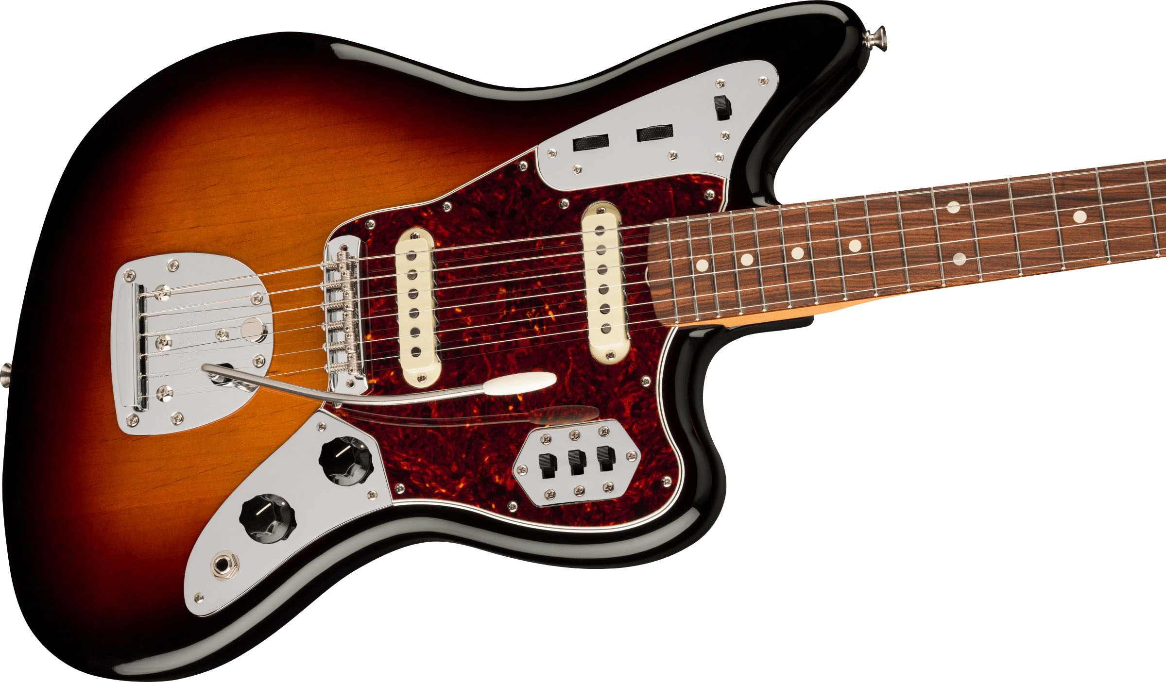 Vintera® '60s Jaguar®, Pau Ferro Fingerboard, 3-Color Sunburst - Image 5