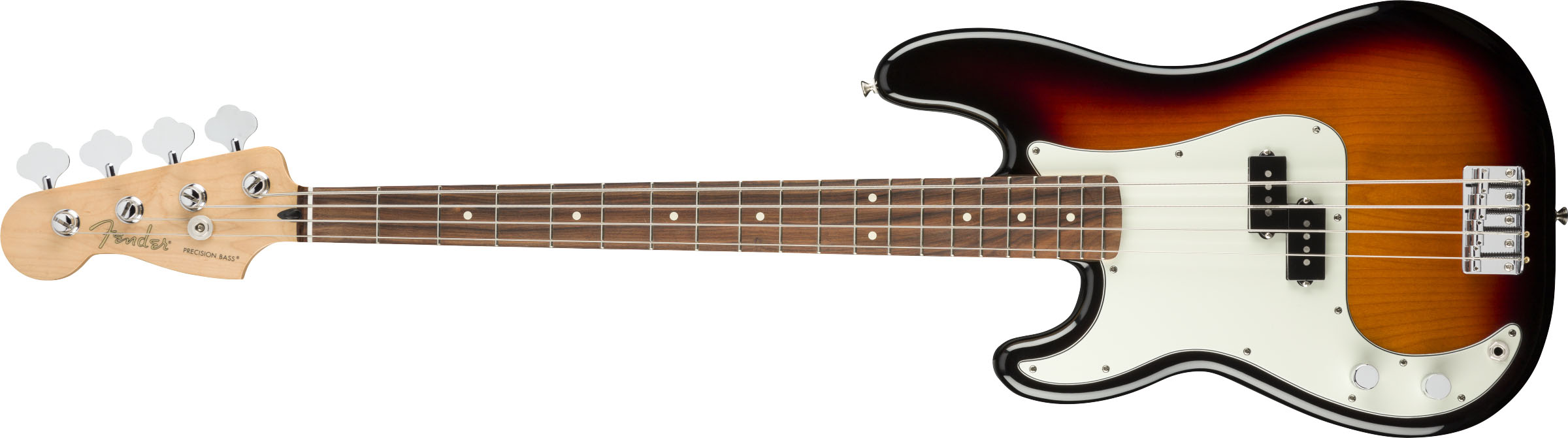 Player Precision Bass® Left-Handed, Pau Ferro Fingerboard, 3-Color Sunburst - Image 2