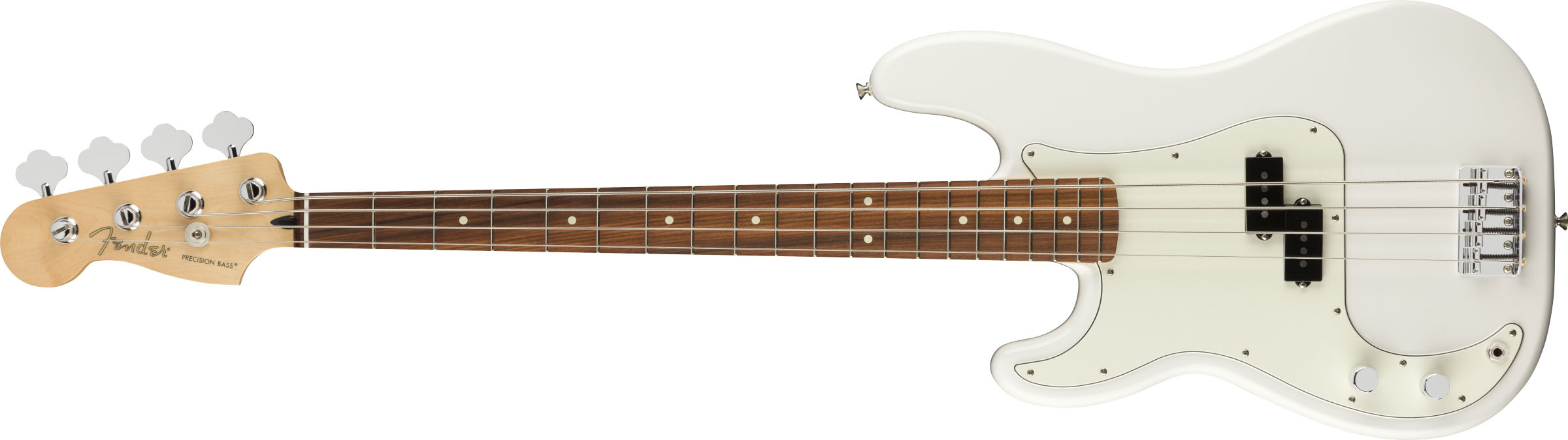 Player Precision Bass® Left-Handed, Pau Ferro Fingerboard, Polar White - Image 2
