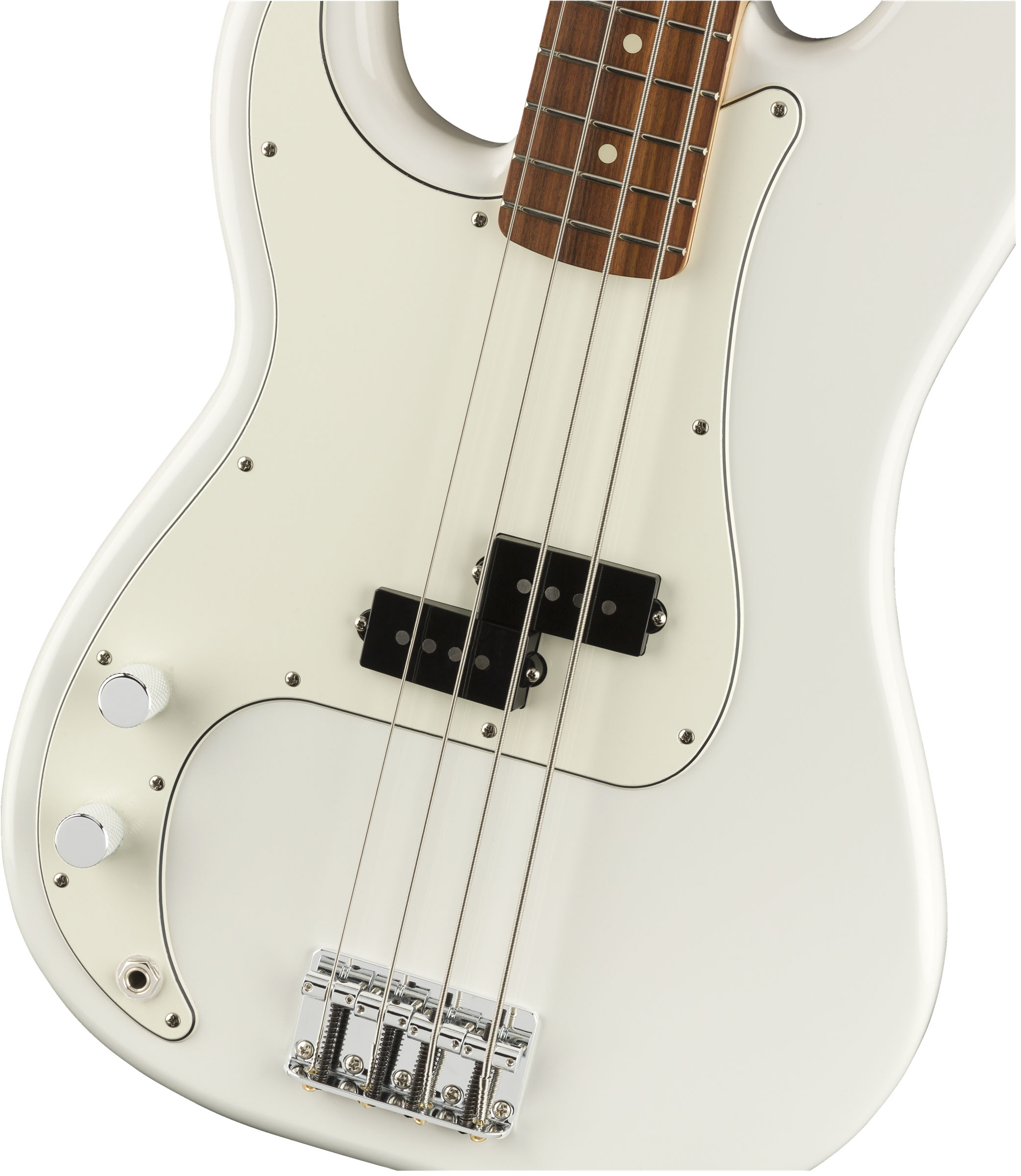 Player Precision Bass® Left-Handed, Pau Ferro Fingerboard, Polar White - Image 4