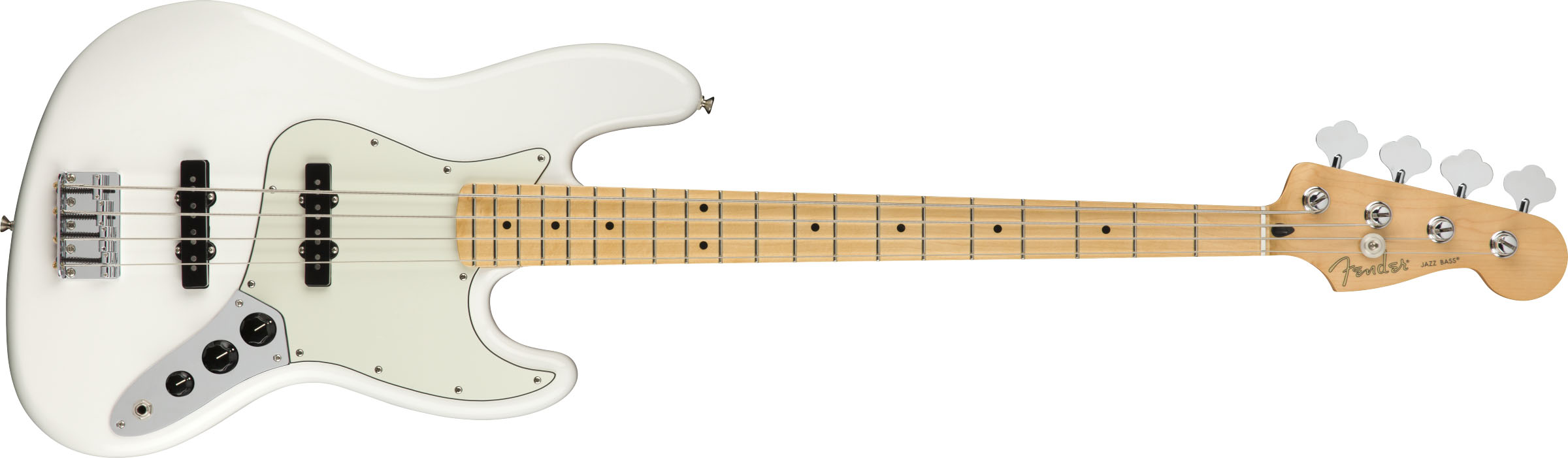 Player Jazz Bass®, Maple Fingerboard, Polar White - Image 2