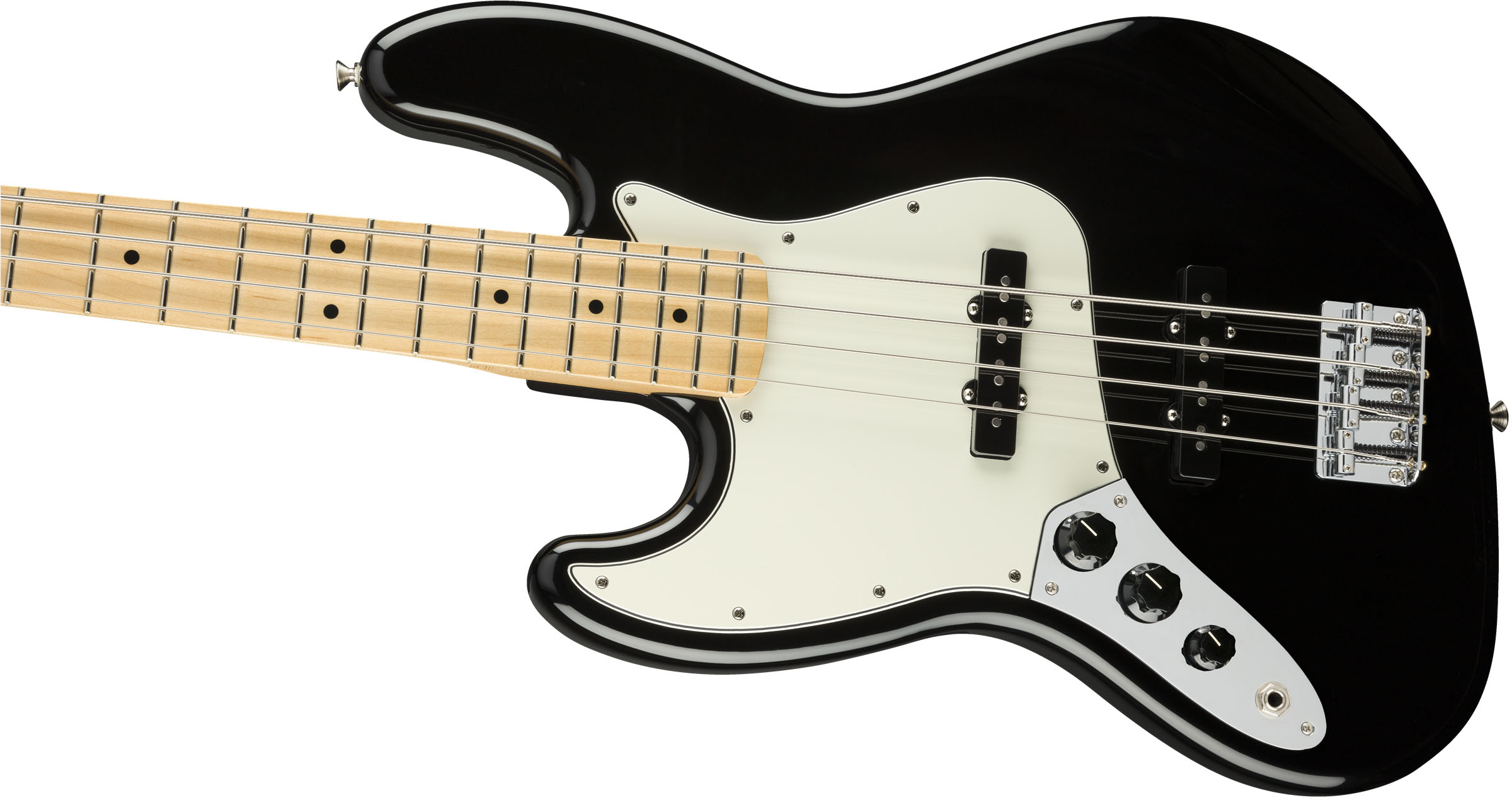 Player Jazz Bass® Left-Handed, Maple Fingerboard, Black - Image 3