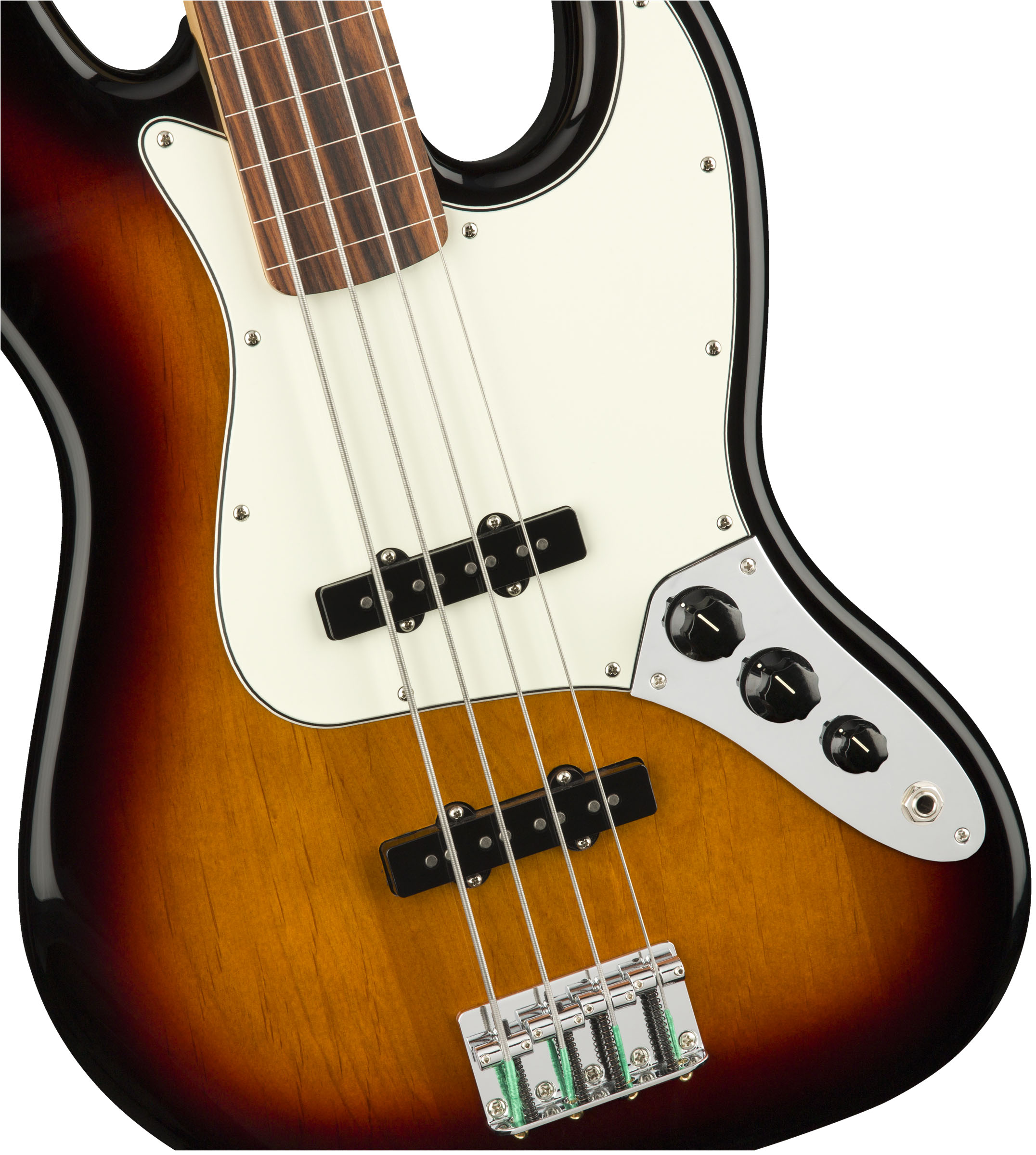 Player Jazz Bass® Fretless, Pau Ferro Fingerboard, 3-Color Sunburst - Image 2