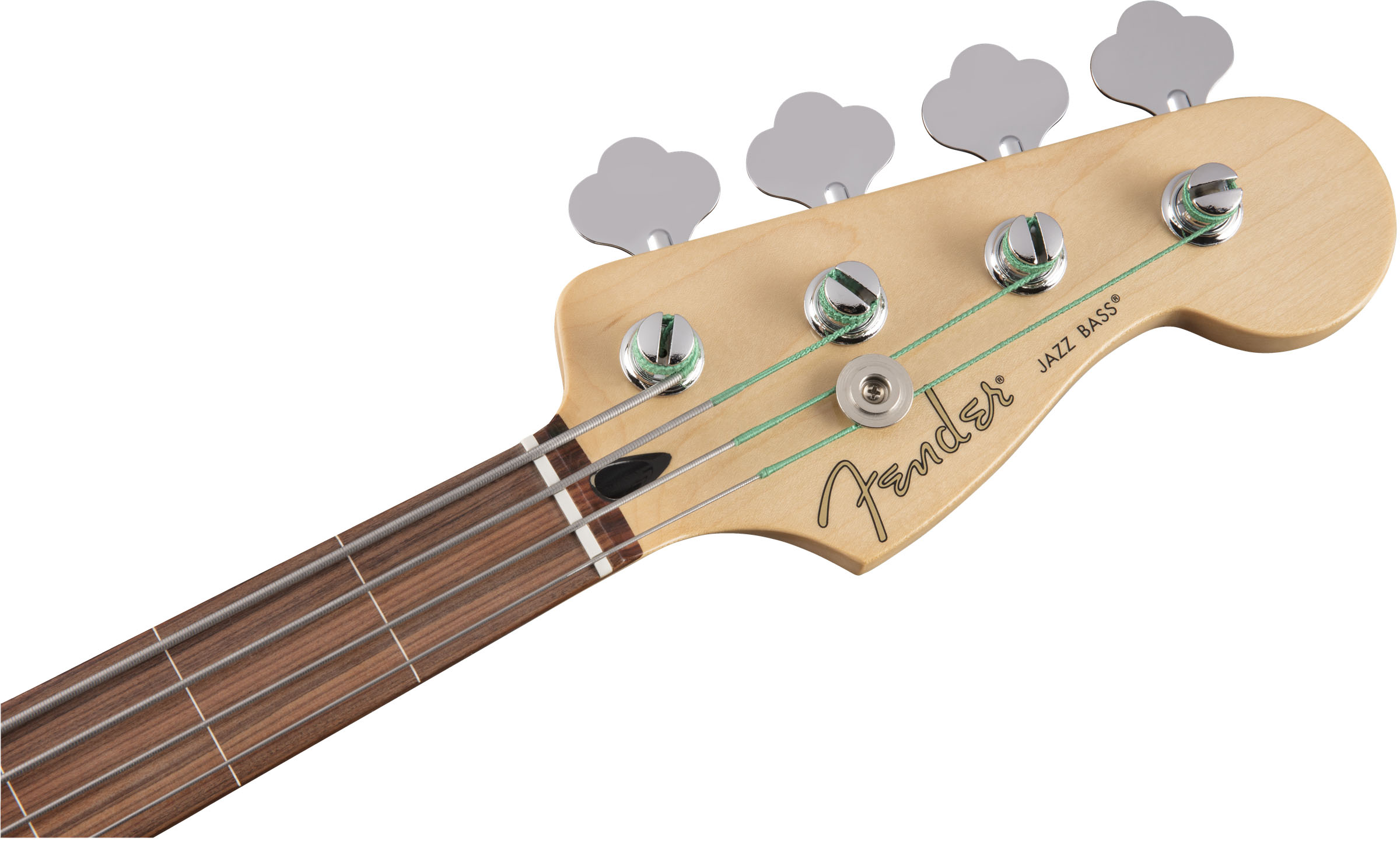 Player Jazz Bass® Fretless, Pau Ferro Fingerboard, Polar White - Image 4