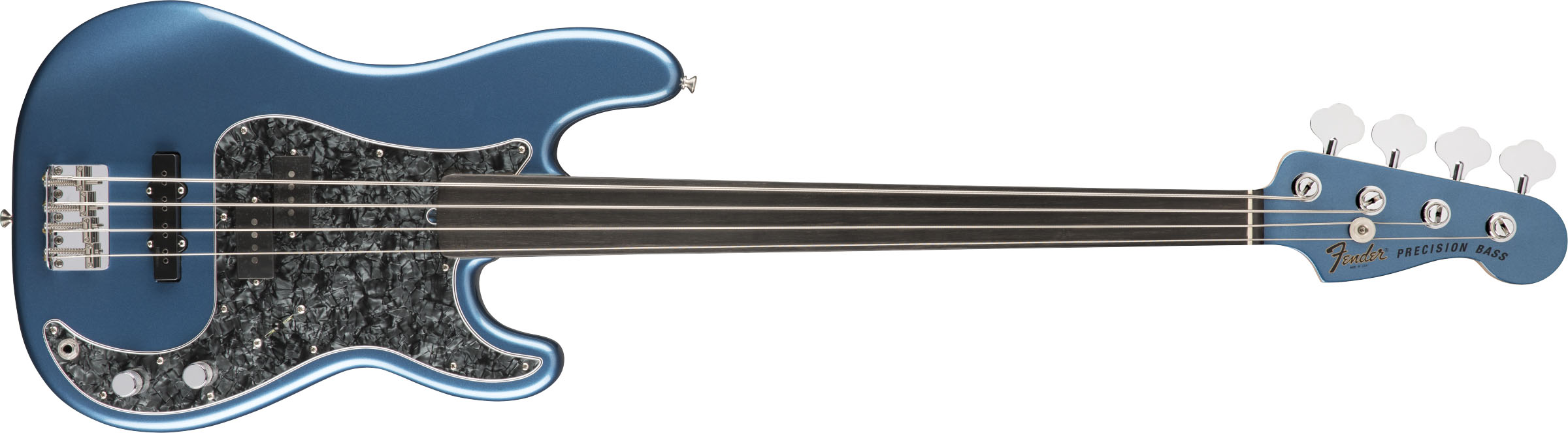 Tony Franklin Fretless Precision Bass®, Ebony Fingerboard, Lake Placid Blue