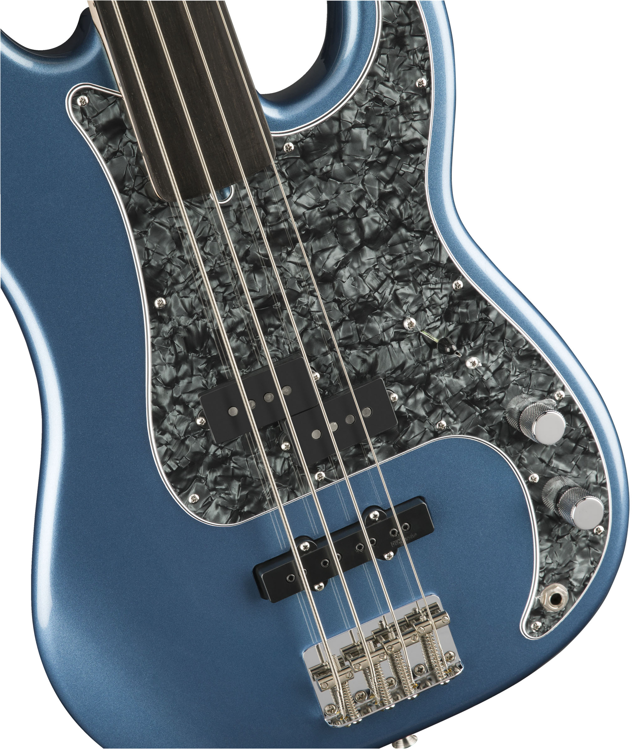 Tony Franklin Fretless Precision Bass®, Ebony Fingerboard, Lake Placid Blue - Image 2