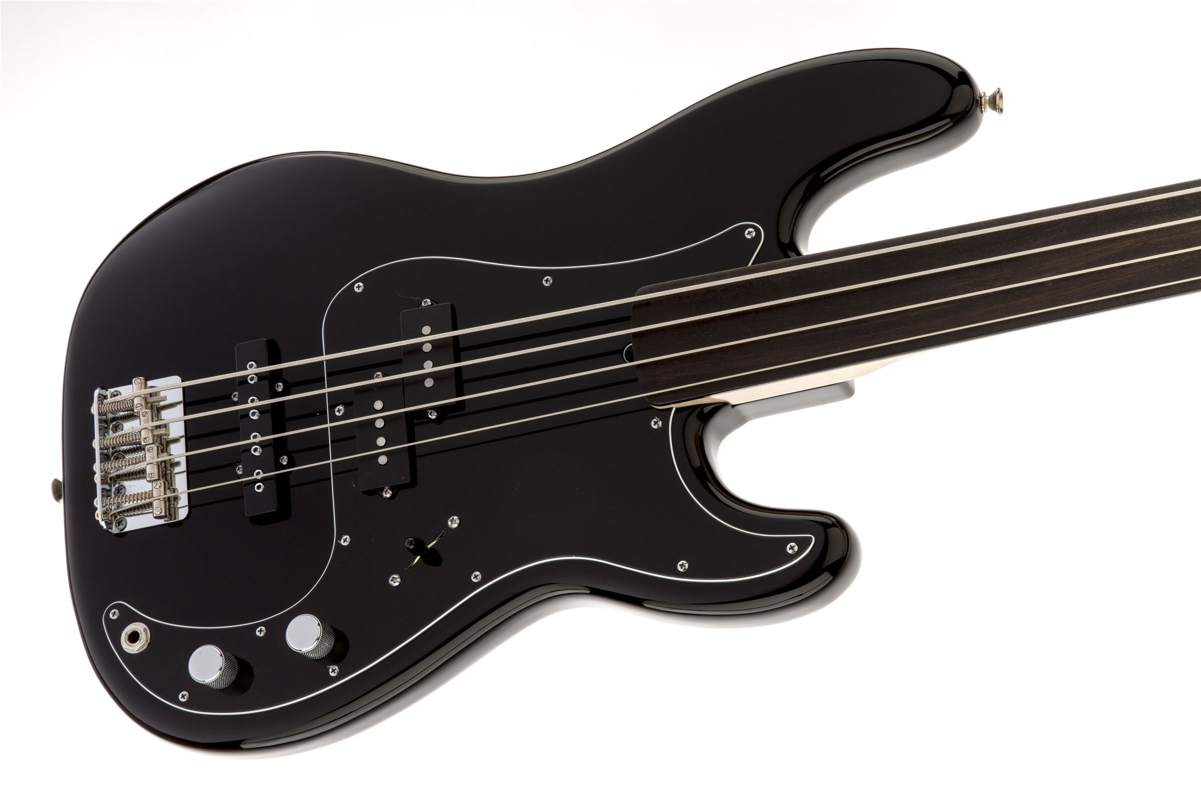 Tony Franklin Fretless Precision Bass®, Ebony Fingerboard, Black - Image 3