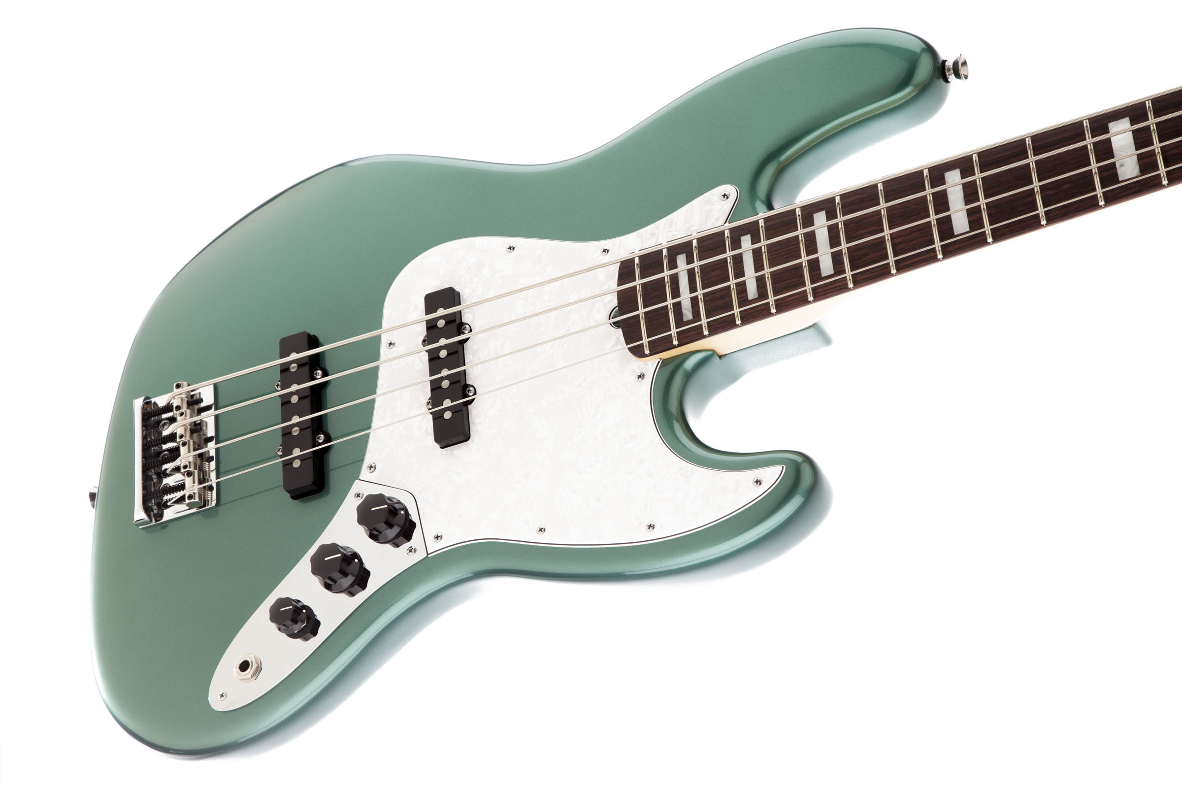 Adam Clayton Jazz Bass®, Rosewood Fingerboard, Sherwood Green Metallic - Image 3