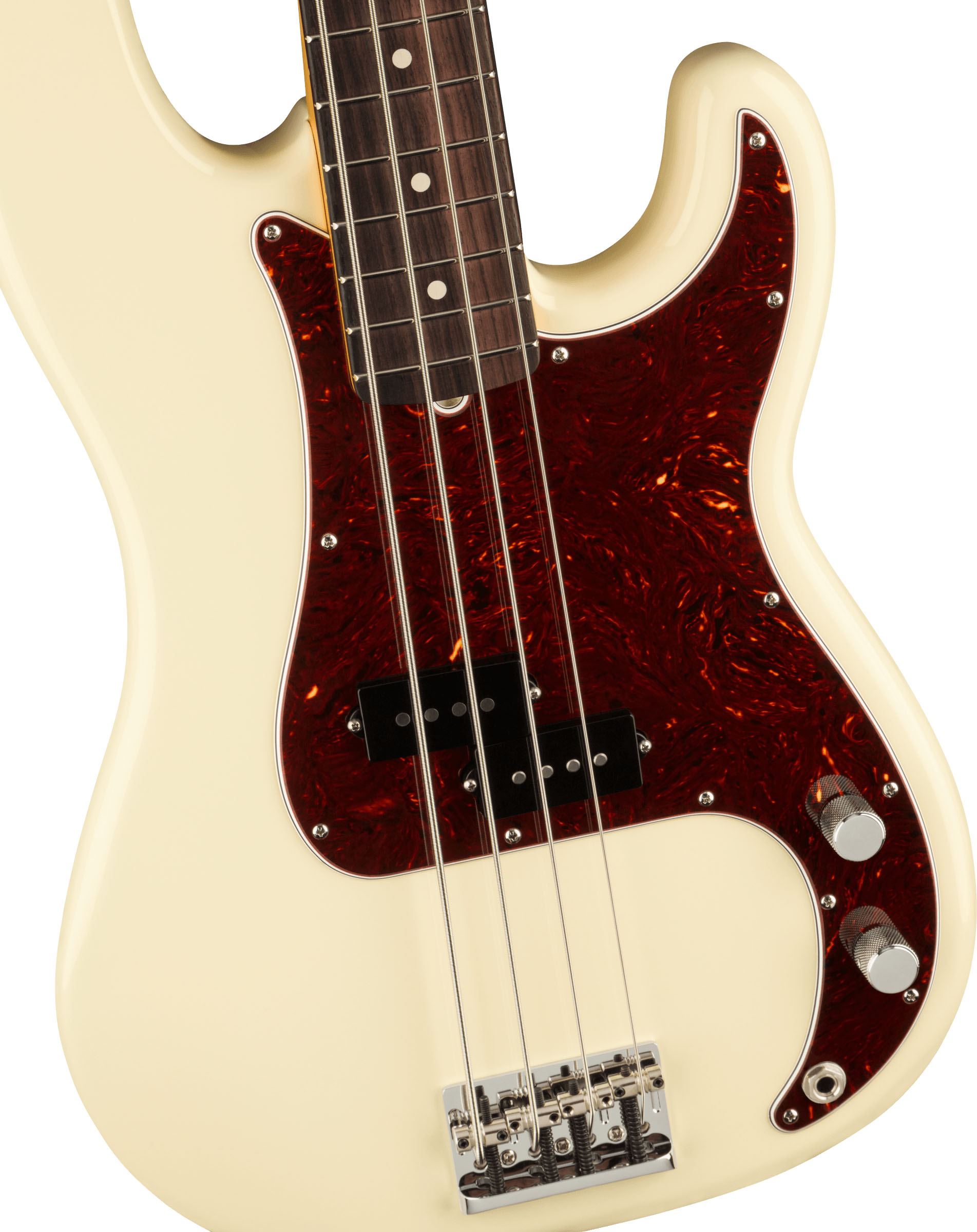 American Professional II Precision Bass®, Rosewood Fingerboard, Olympic White - Image 2