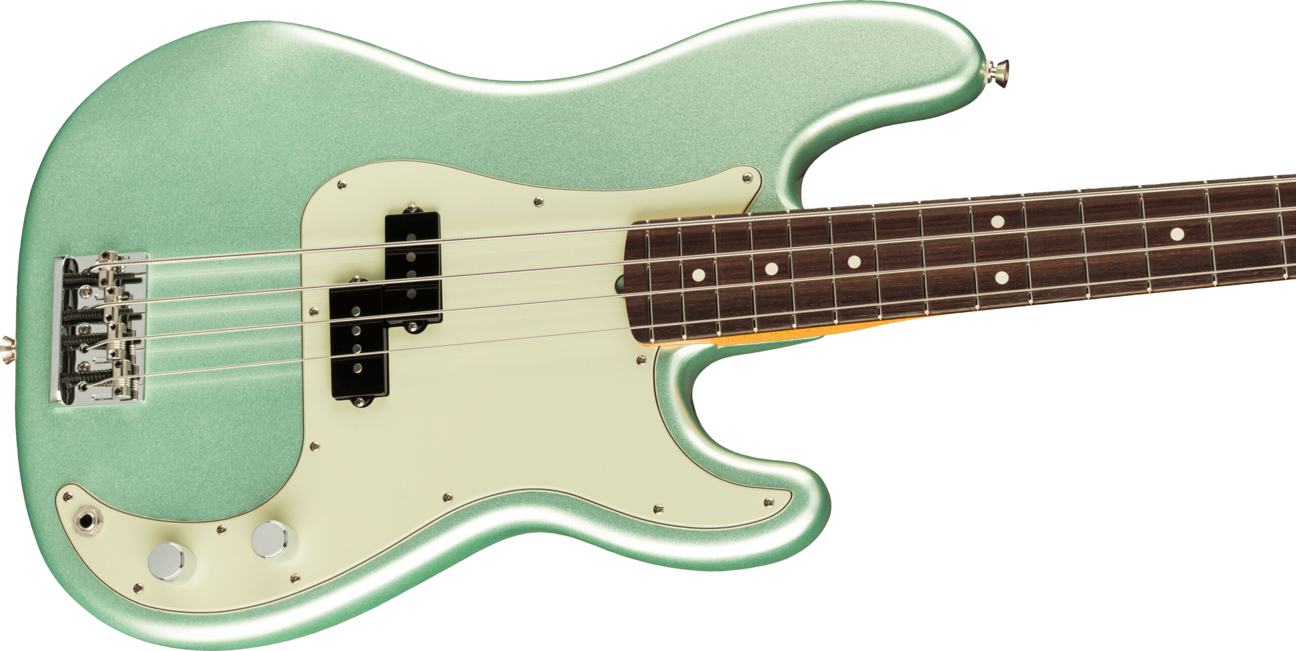 American Professional II Precision Bass®, Rosewood Fingerboard, Mystic Surf Green - Image 3