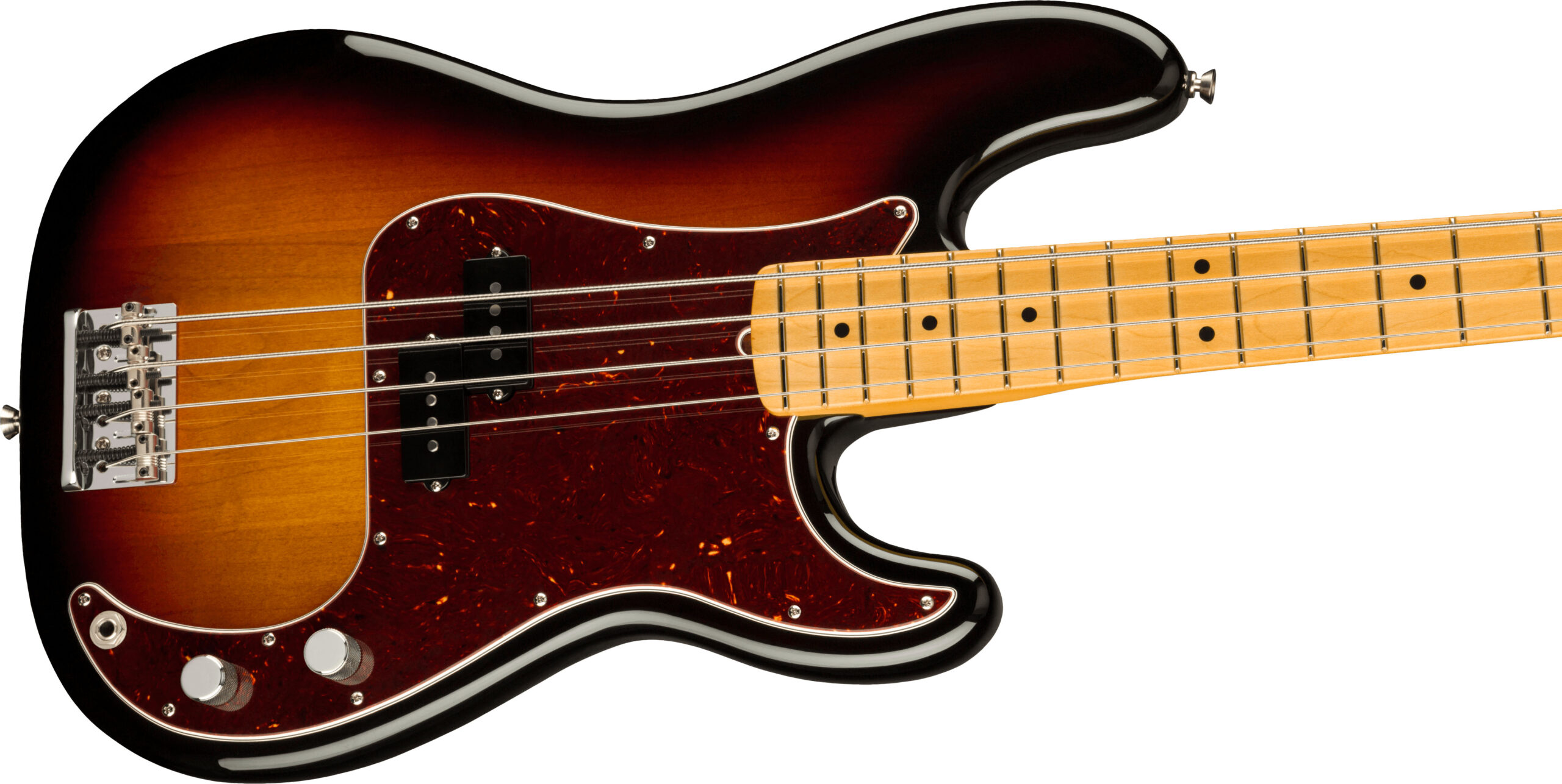 American Professional II Precision Bass®, Maple Fingerboard, 3-Color Sunburst - Image 2