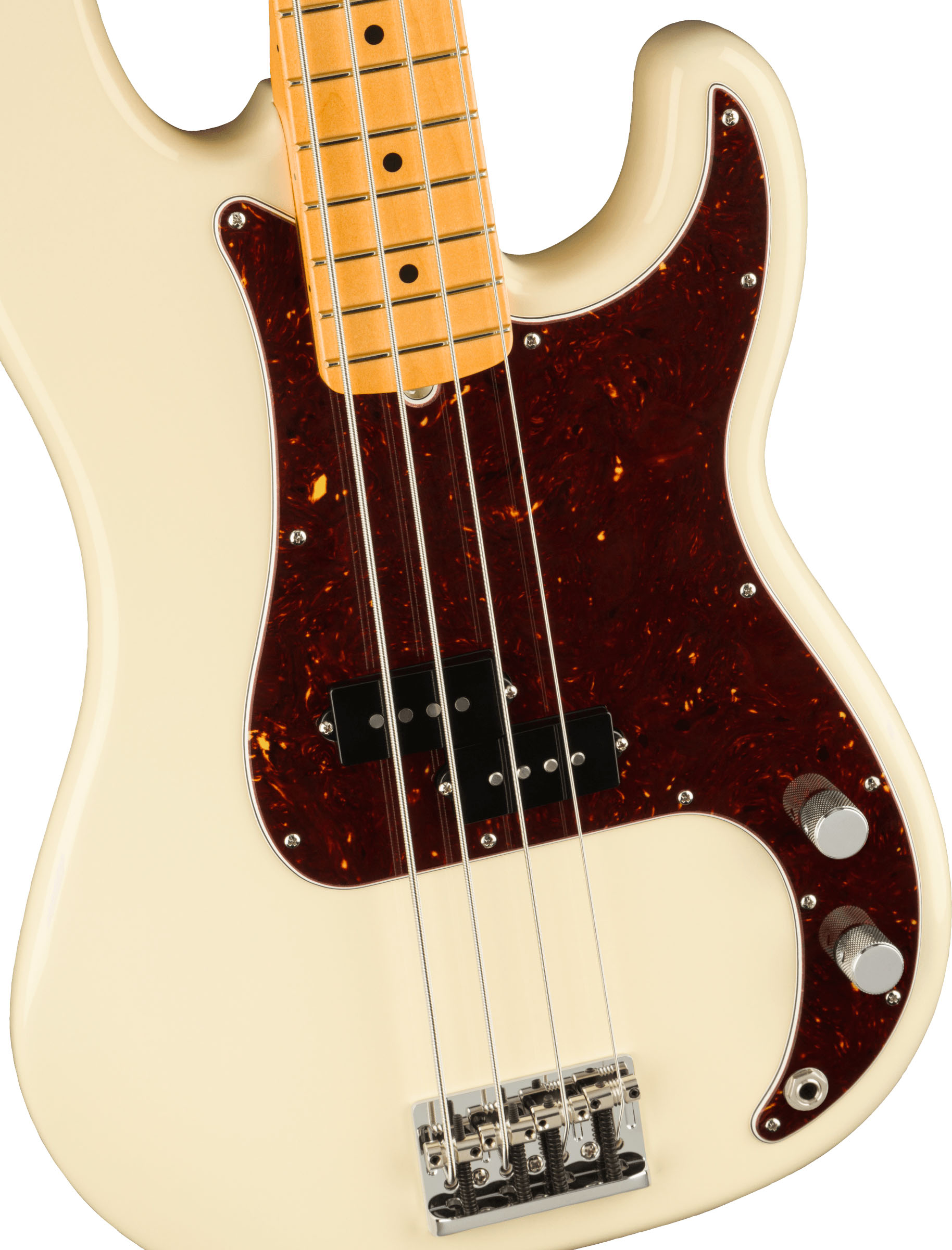 American Professional II Precision Bass®, Maple Fingerboard, Olympic White - Image 2
