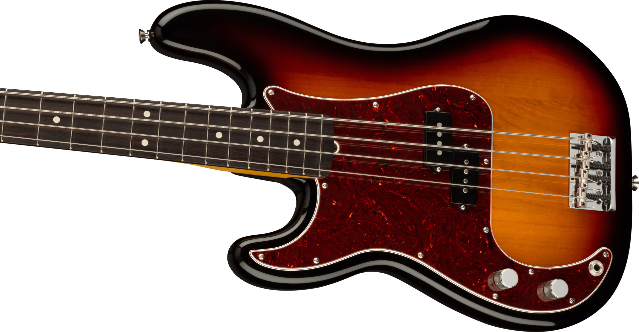 American Professional II Precision Bass® Left-Hand, Rosewood Fingerboard, 3-Color Sunburst - Image 3