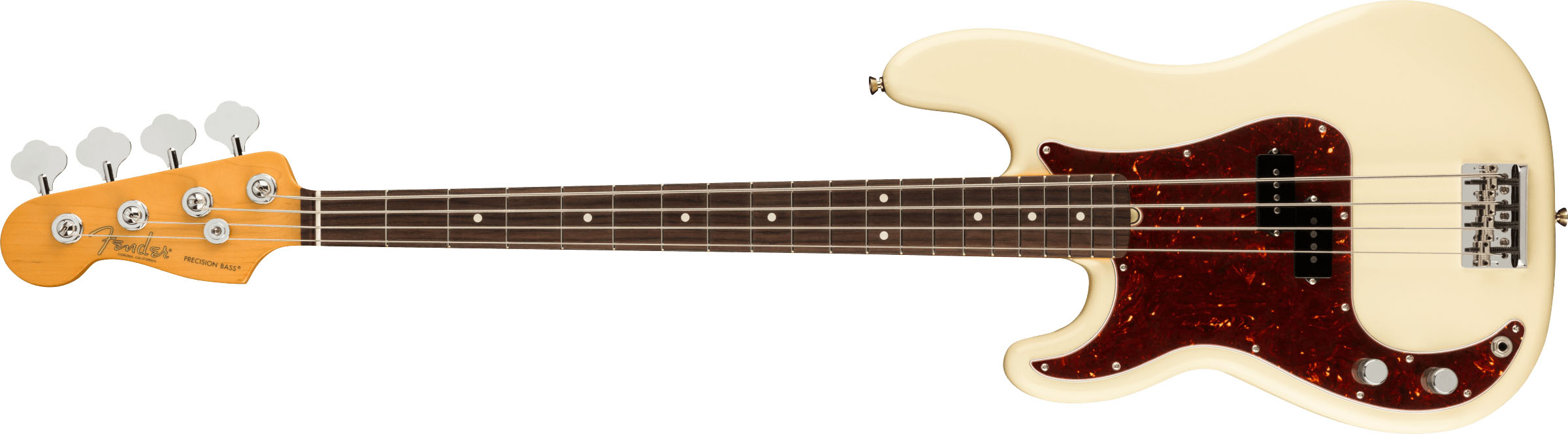 American Professional II Precision Bass® Left-Hand, Rosewood Fingerboard, Olympic White