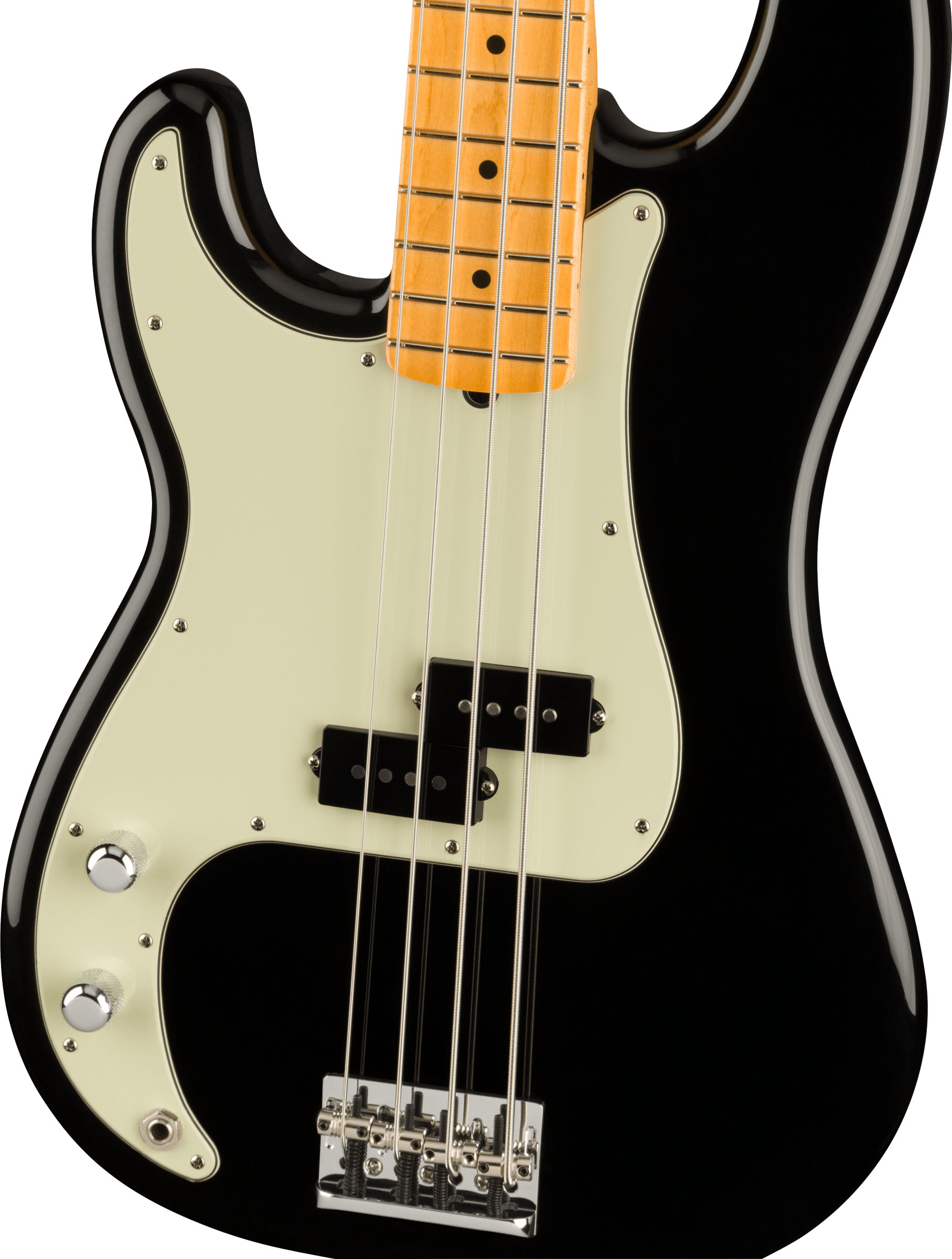 American Professional II Precision Bass® Left-Hand, Maple Fingerboard, Black - Image 2