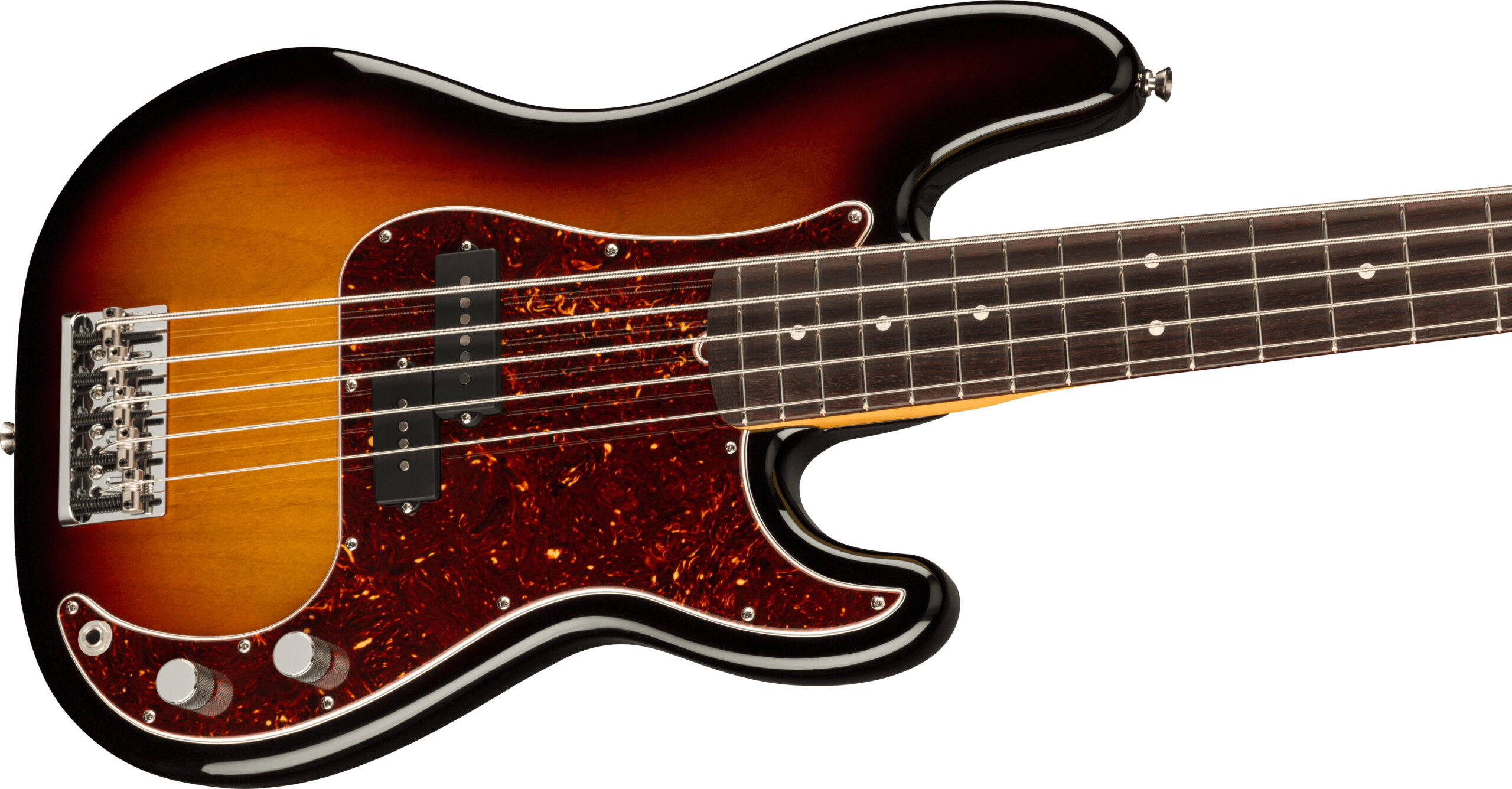 American Professional II Precision Bass® V, Rosewood Fingerboard, 3-Color Sunburst - Image 3
