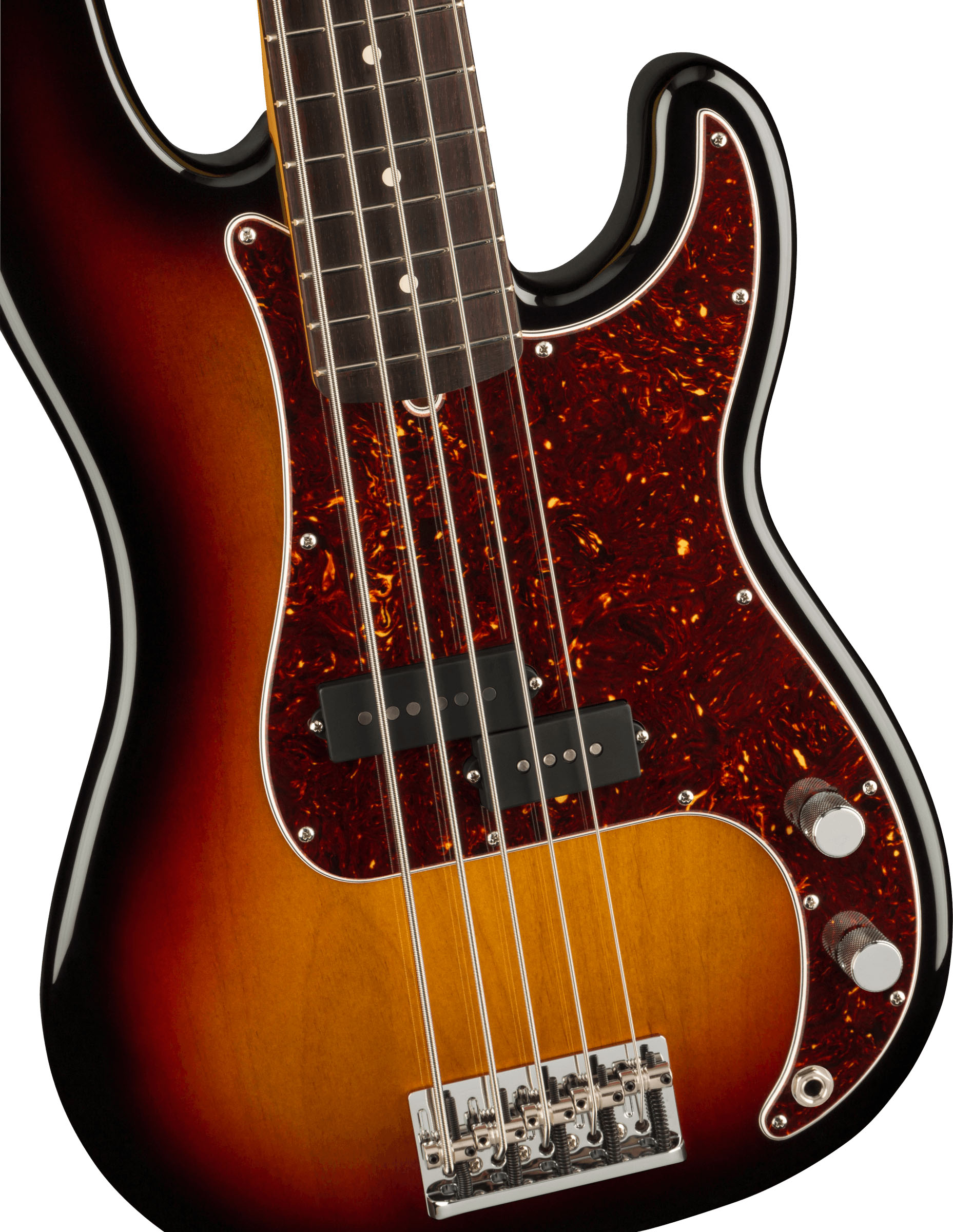 American Professional II Precision Bass® V, Rosewood Fingerboard, 3-Color Sunburst - Image 2