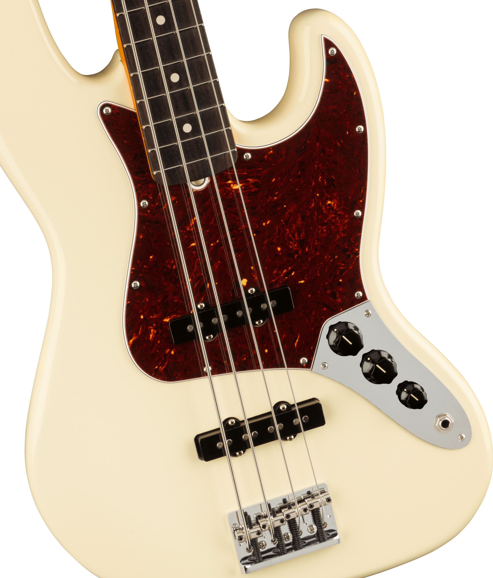American Professional II Jazz Bass®, Rosewood Fingerboard, Olympic White - Image 2