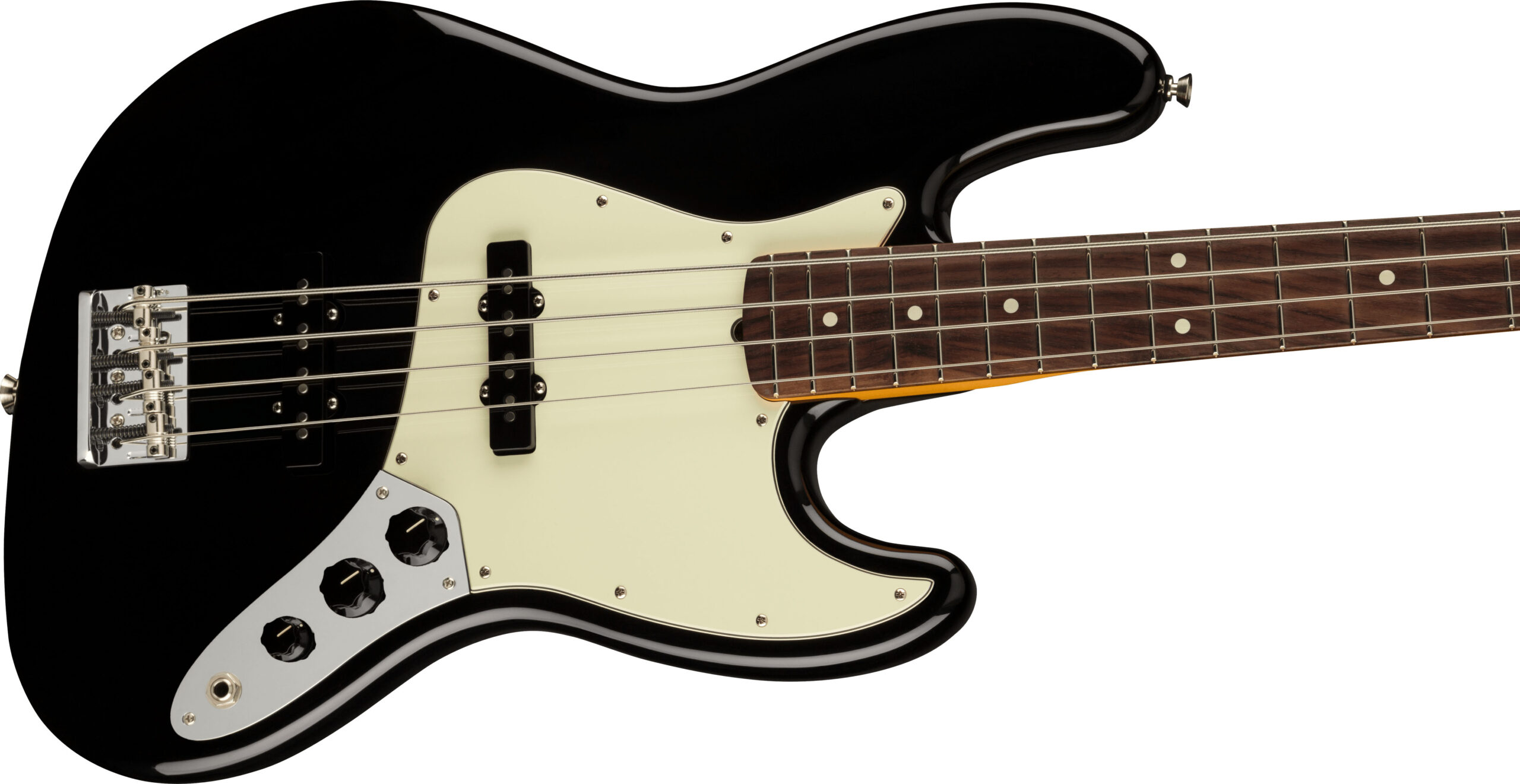 American Professional II Jazz Bass®, Rosewood Fingerboard, Black - Image 3