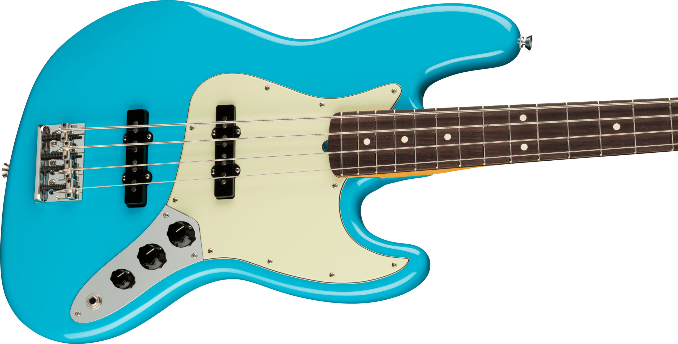 American Professional II Jazz Bass®, Rosewood Fingerboard, Miami Blue - Image 3