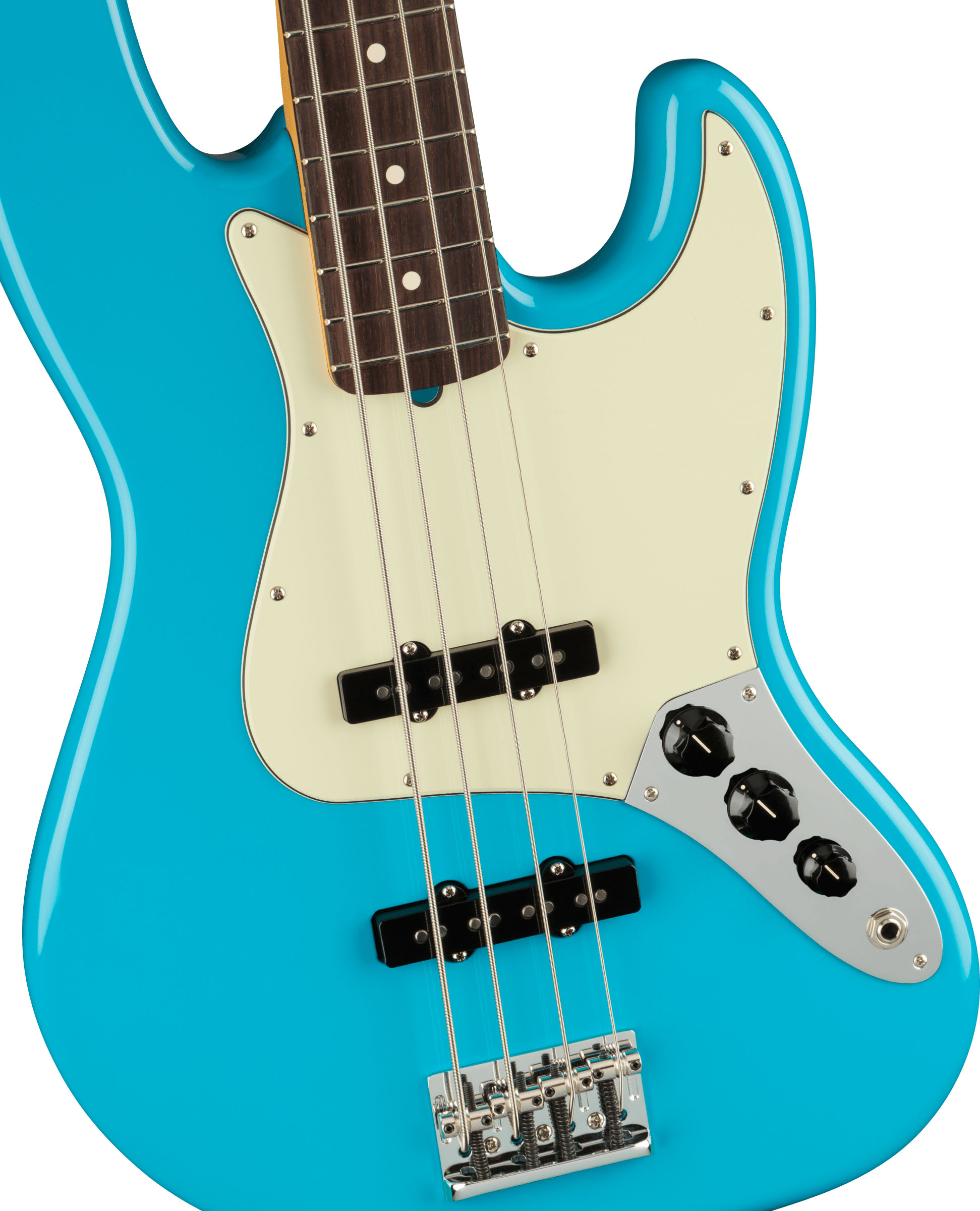 American Professional II Jazz Bass®, Rosewood Fingerboard, Miami Blue - Image 2