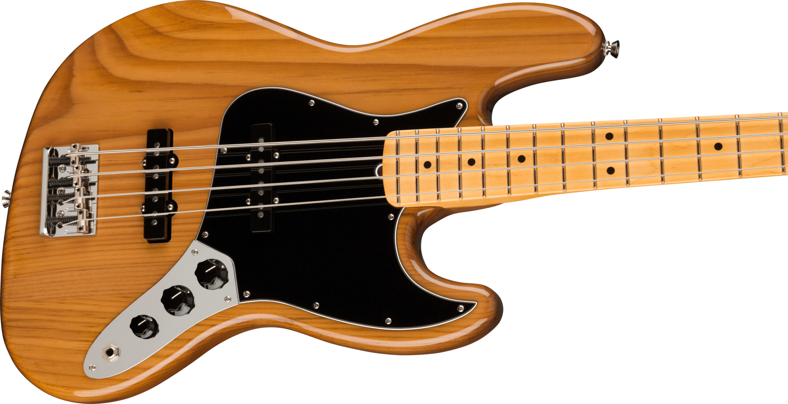 American Professional II Jazz Bass®, Maple Fingerboard, Roasted Pine - Image 3