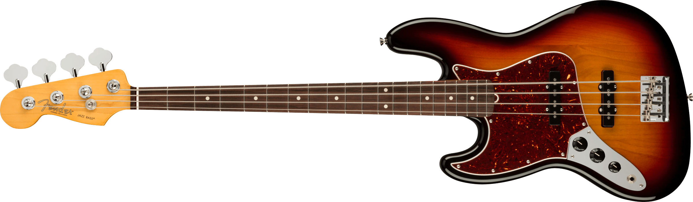 American Professional II Jazz Bass® Left-Hand, Rosewood Fingerboard, 3-Color Sunburst