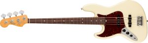 American Professional II Jazz Bass® Left-Hand, Rosewood Fingerboard, Olympic White