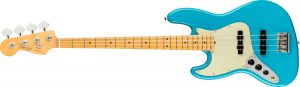 American Professional II Jazz Bass® Left-Hand, Maple Fingerboard, Miami Blue
