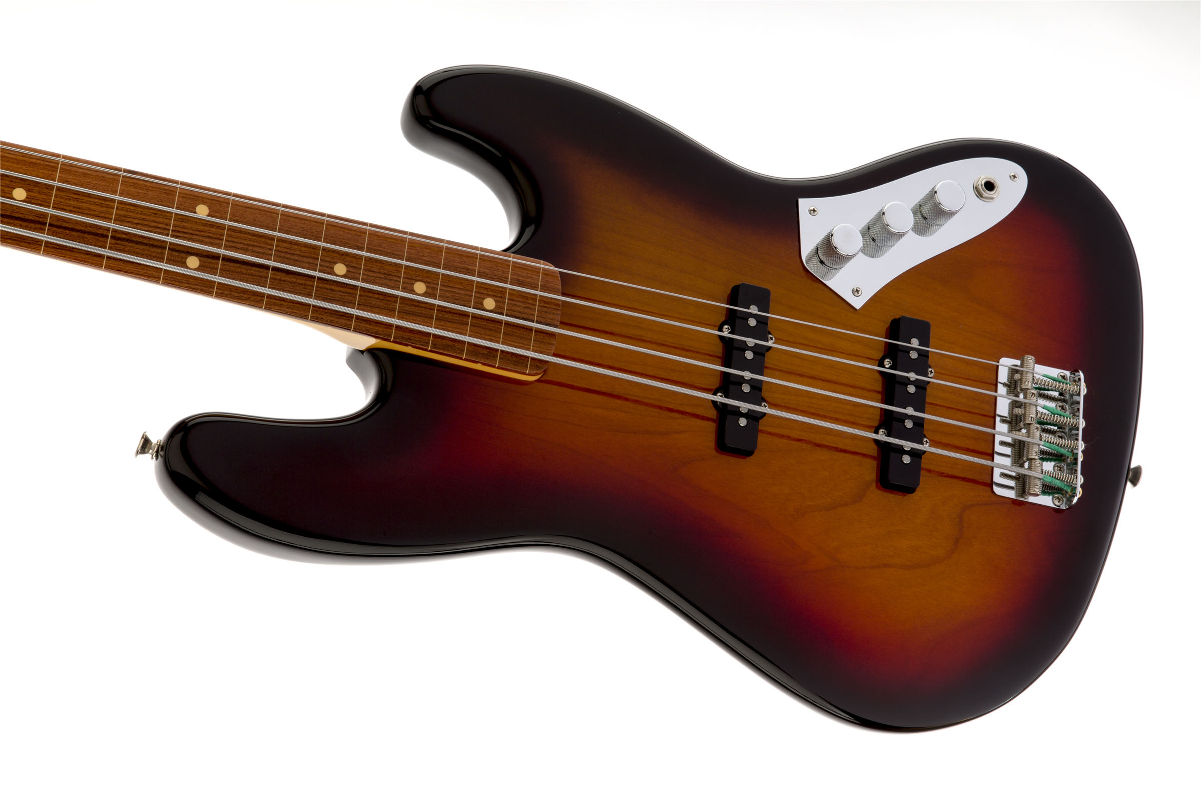 Jaco Pastorius Jazz Bass®, Fretless, Pau Ferro Fingerboard, 3-Color Sunburst - Image 4