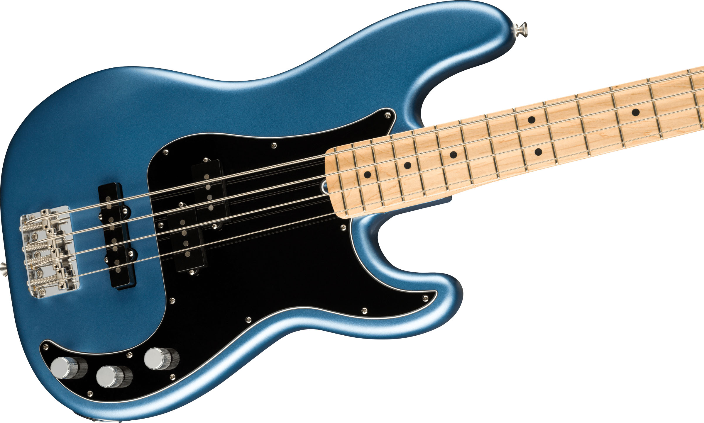 American Performer Precision Bass®, Maple Fingerboard, Satin Lake Placid Blue - Image 4
