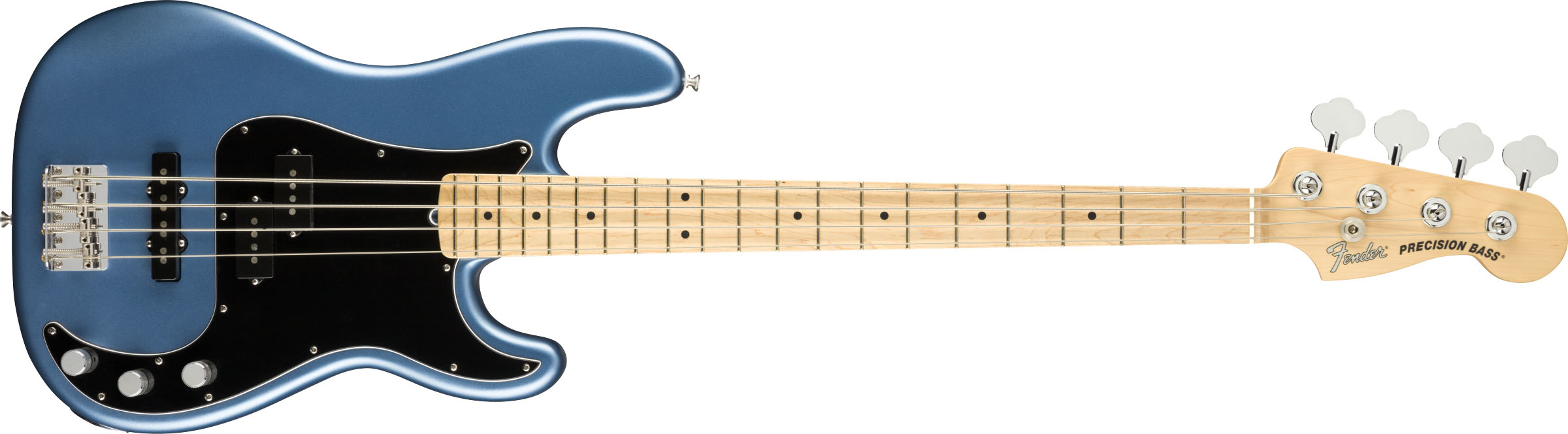 American Performer Precision Bass®, Maple Fingerboard, Satin Lake Placid Blue - Image 2